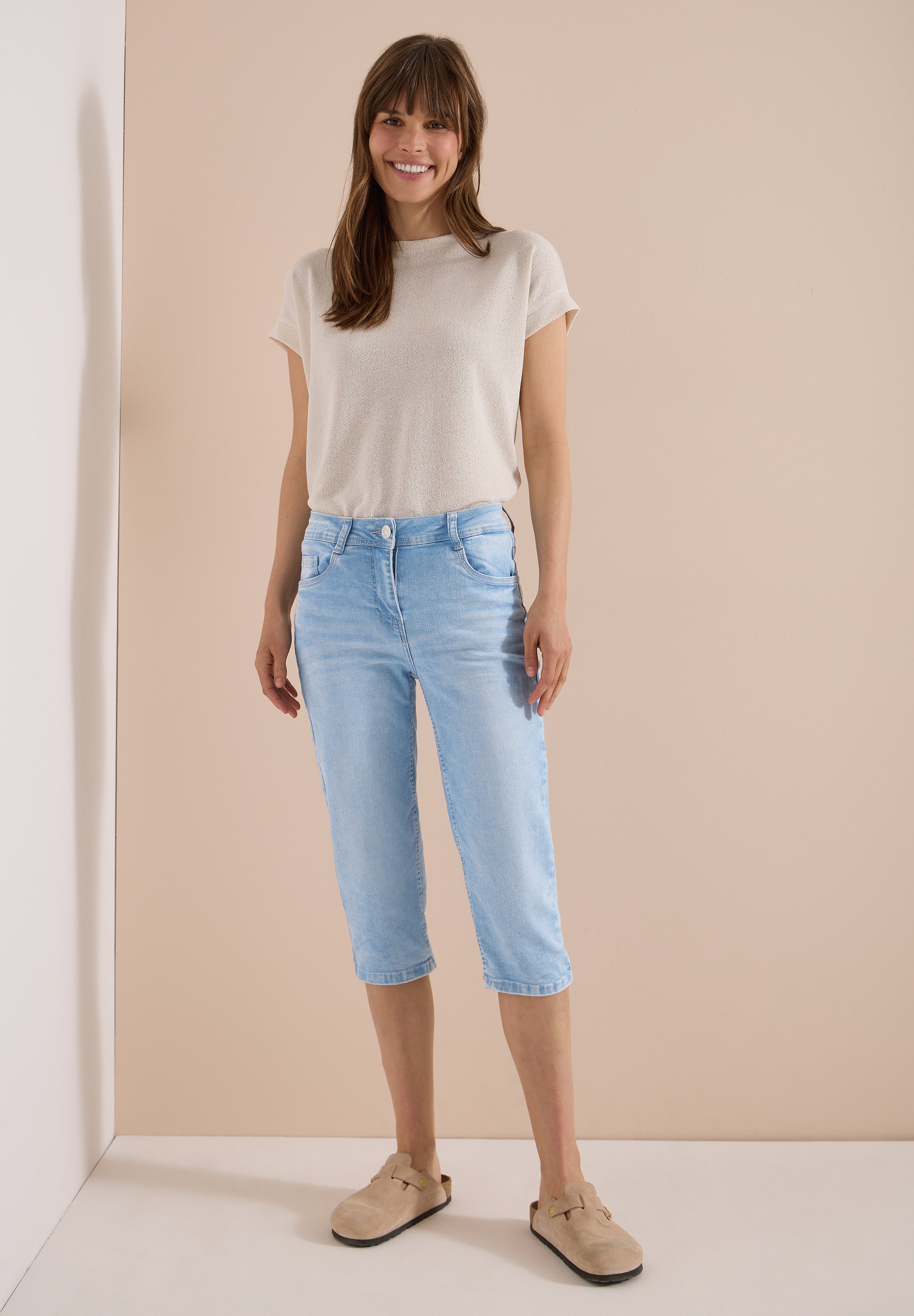 Cecil Slim-fit-Jeans aus Baumwolle mit Stretchanteil