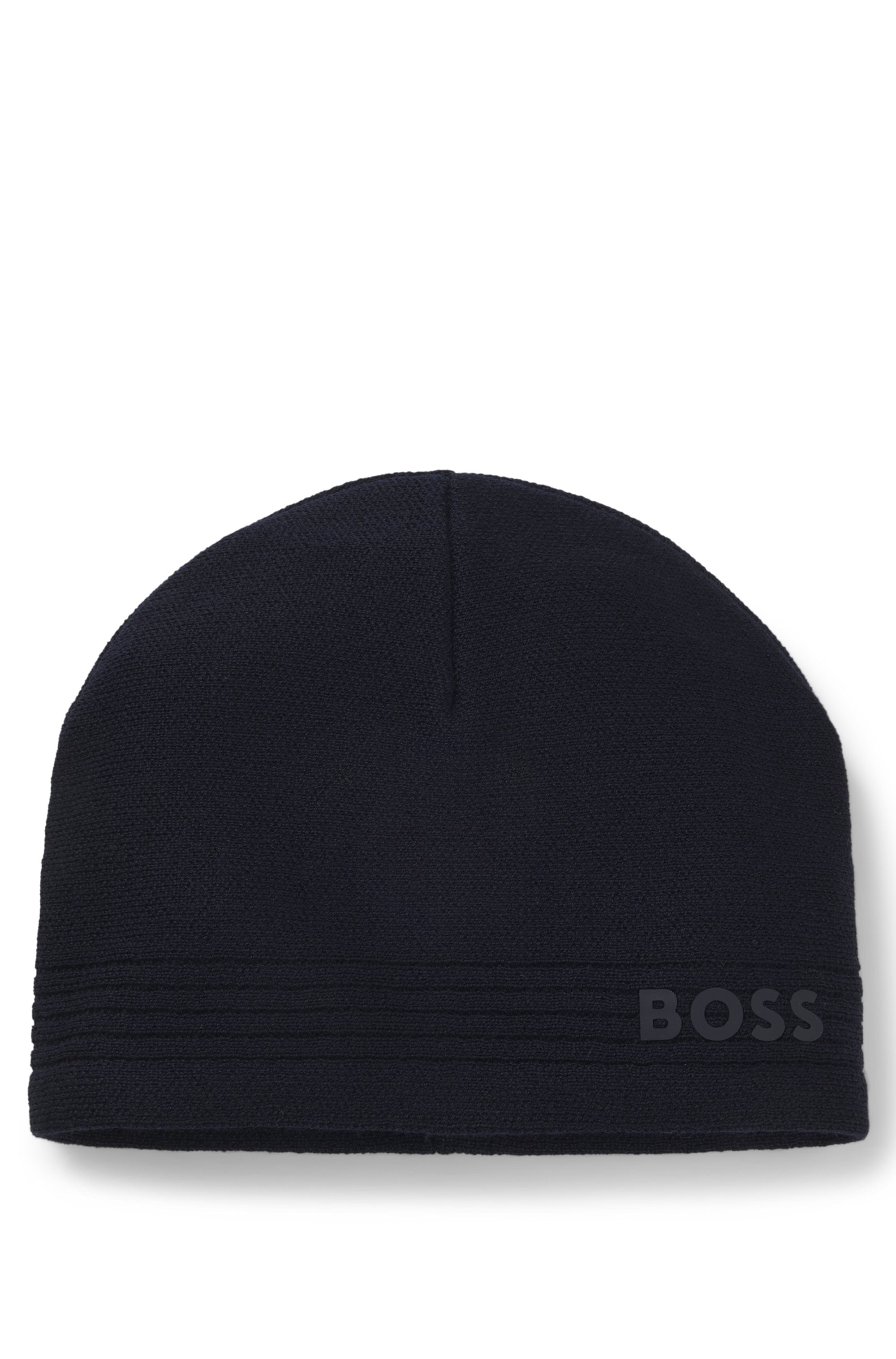 BOSS GREEN Beanie "Afleece Beanie X", mit gummiertem Logo günstig online kaufen