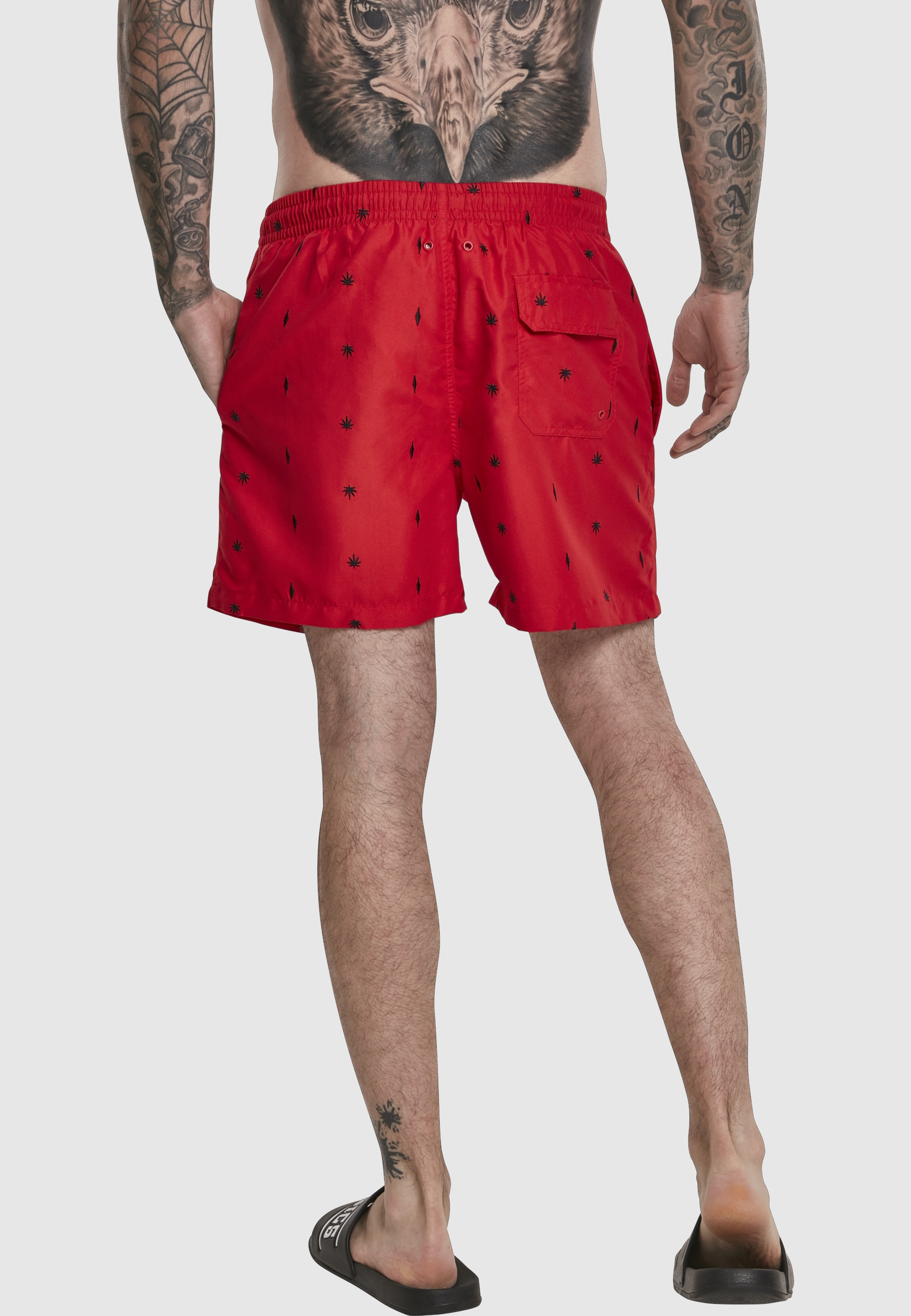 URBAN CLASSICS Badeshorts »Urban Classics Herren Embroidery Swim Shorts«