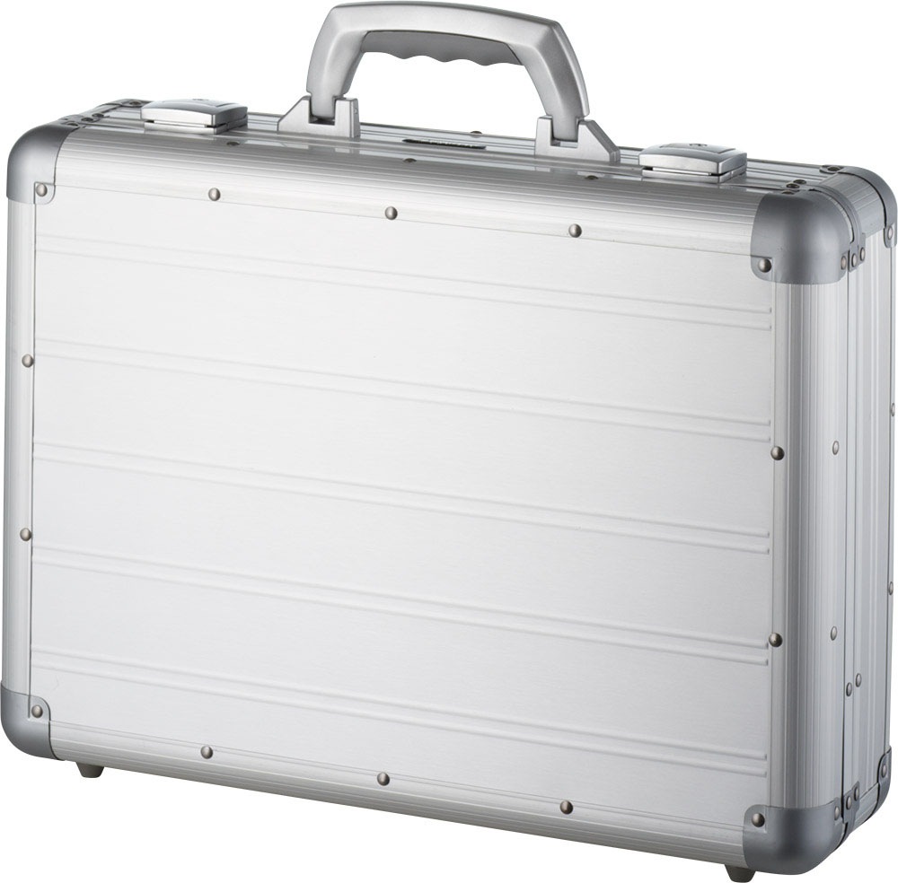 fixbag Business-Koffer "Aluminiumkoffer Attaché, silberfarben matt", mit Laptopfach