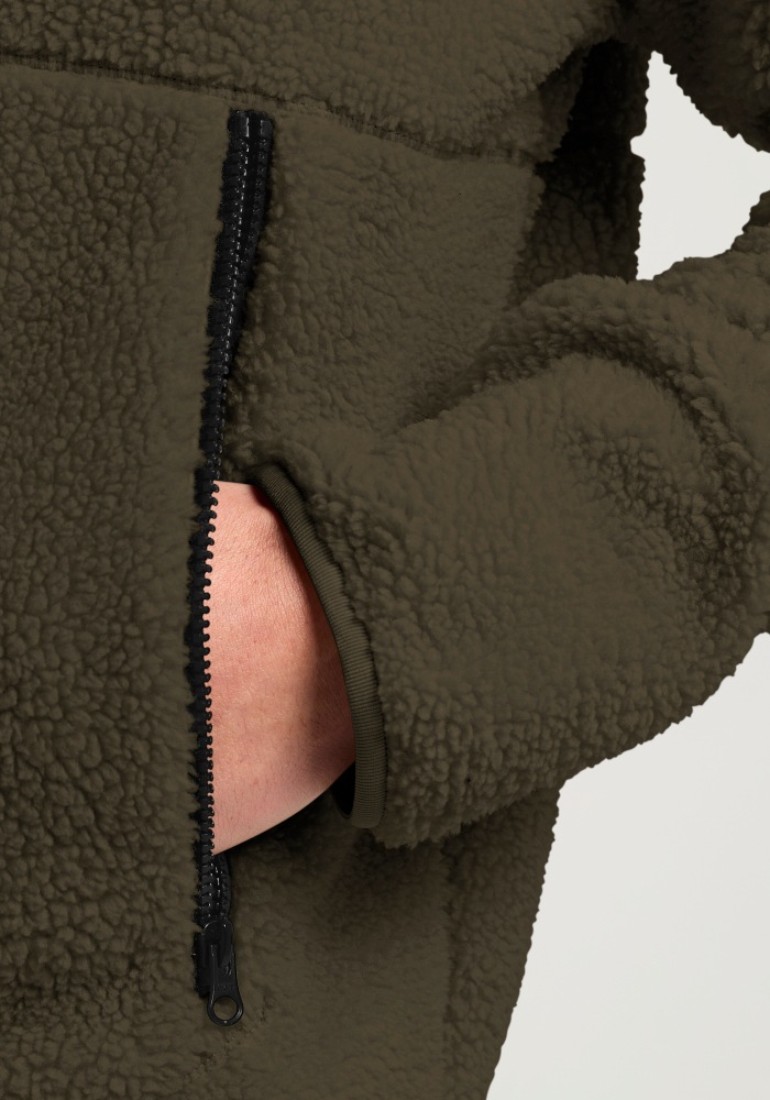 Jack Wolfskin Fleecejacke »STONE LITE JKT M« Sherpa-Fleecejacke, weich, wärmend