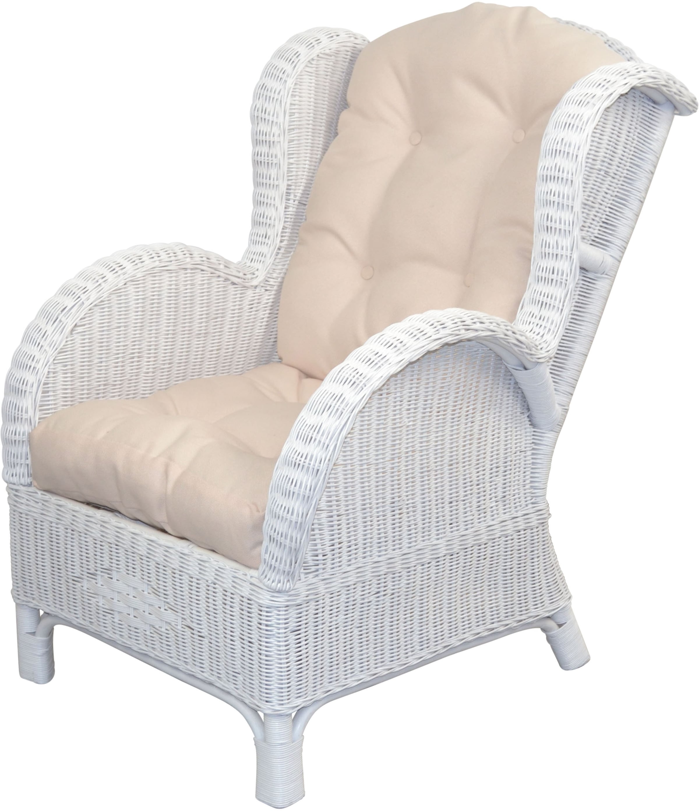 HOFMANN LIVING AND MORE Ohrensessel 1 tlg. Handgeflochten günstig online kaufen