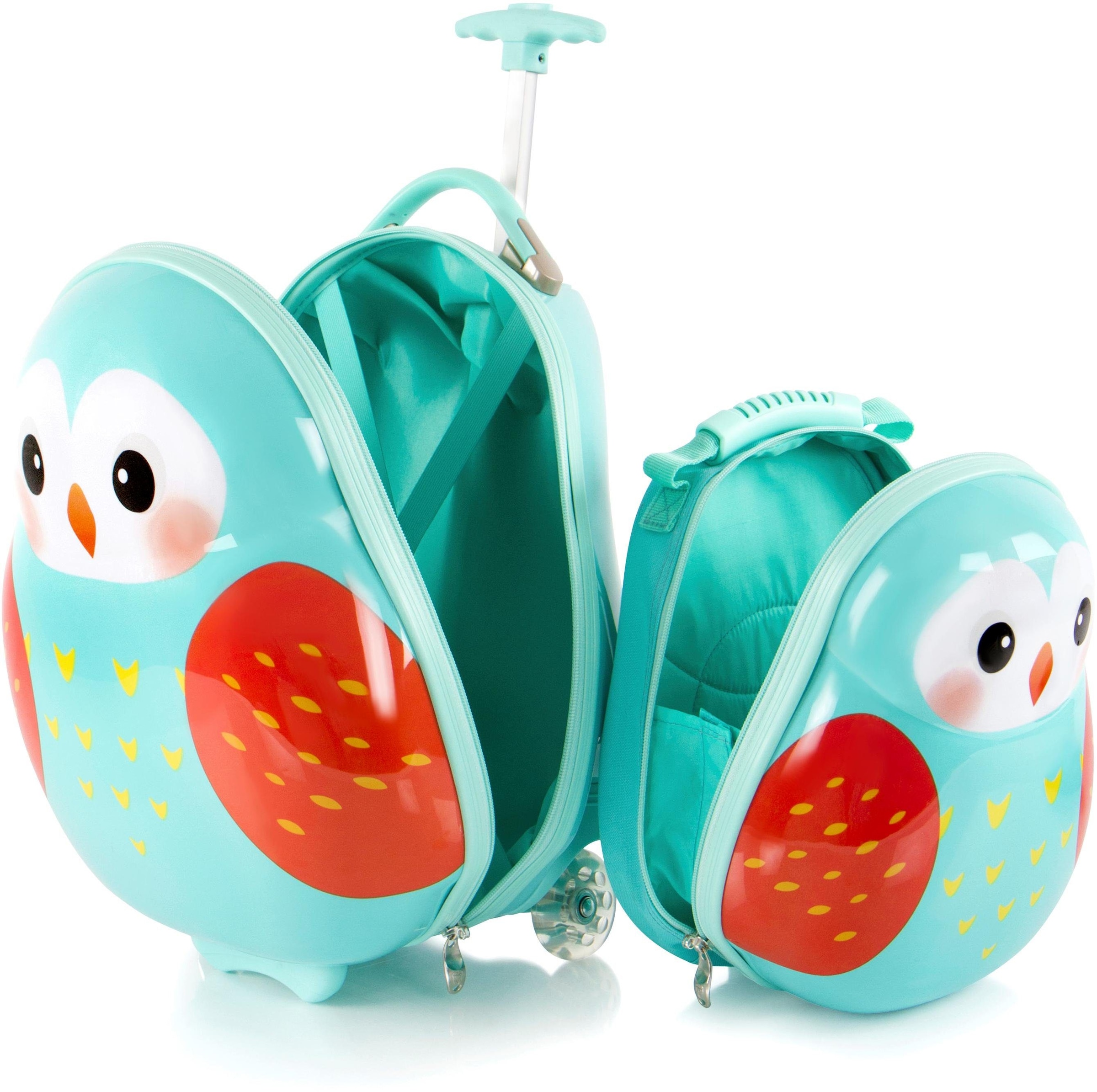 Heys Kinderkoffer »Travel Tots, 46 cm«, (Set, 2 St.), 2 Rollen, Heys x Joachim Llambi Kindertrolley Handgepäck-Koffer