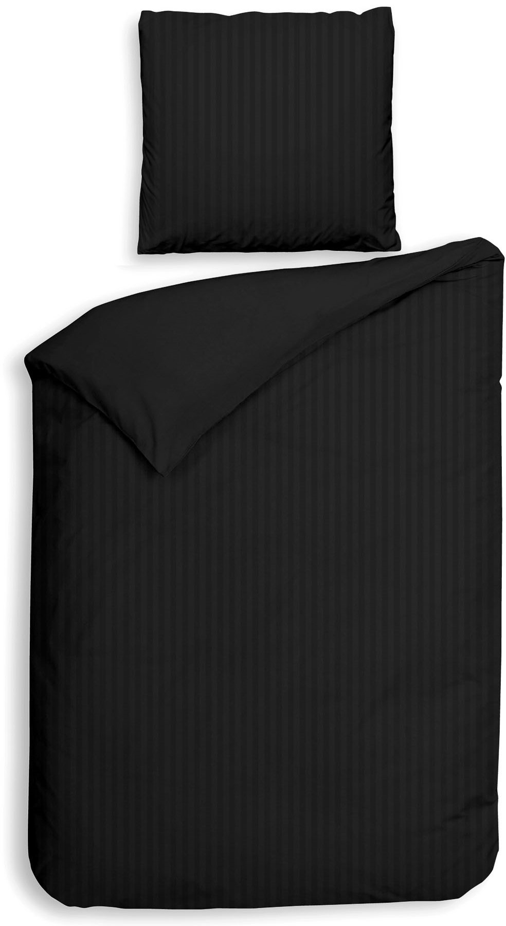 Heckett & Lane Bettwäsche »Banda«, hochwertiges Mako-Satin, Streifen Satin, Bettwäsche ab 135x200 cm.