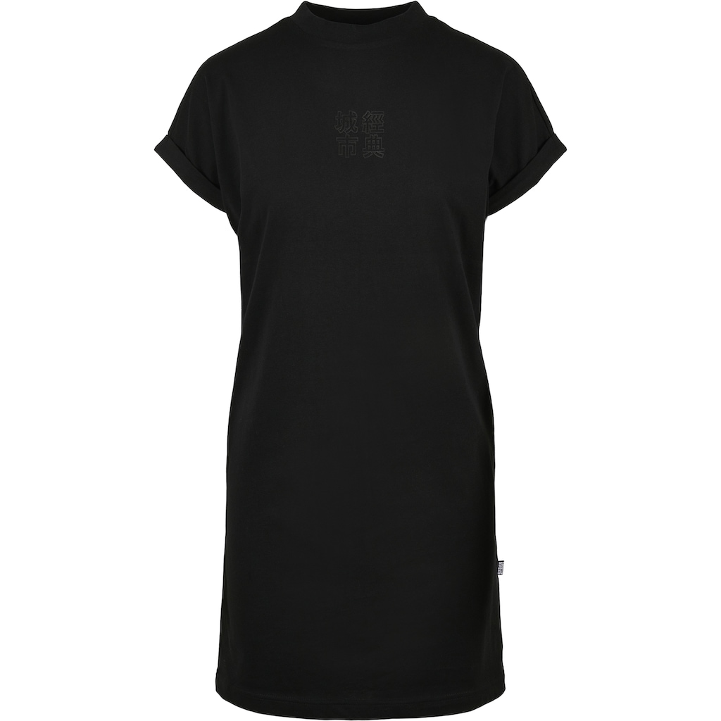 URBAN CLASSICS Shirtkleid »Urban Classics Damen Ladies Cut On Sleeve Printed Tee Dress«, (1 tlg.)