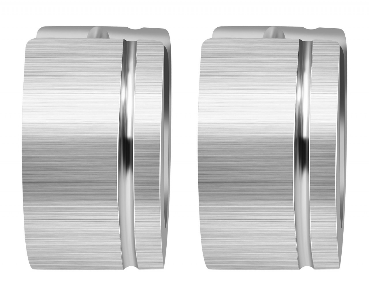 Adelia's Women's Hoop Earrings Silver 9mm 2