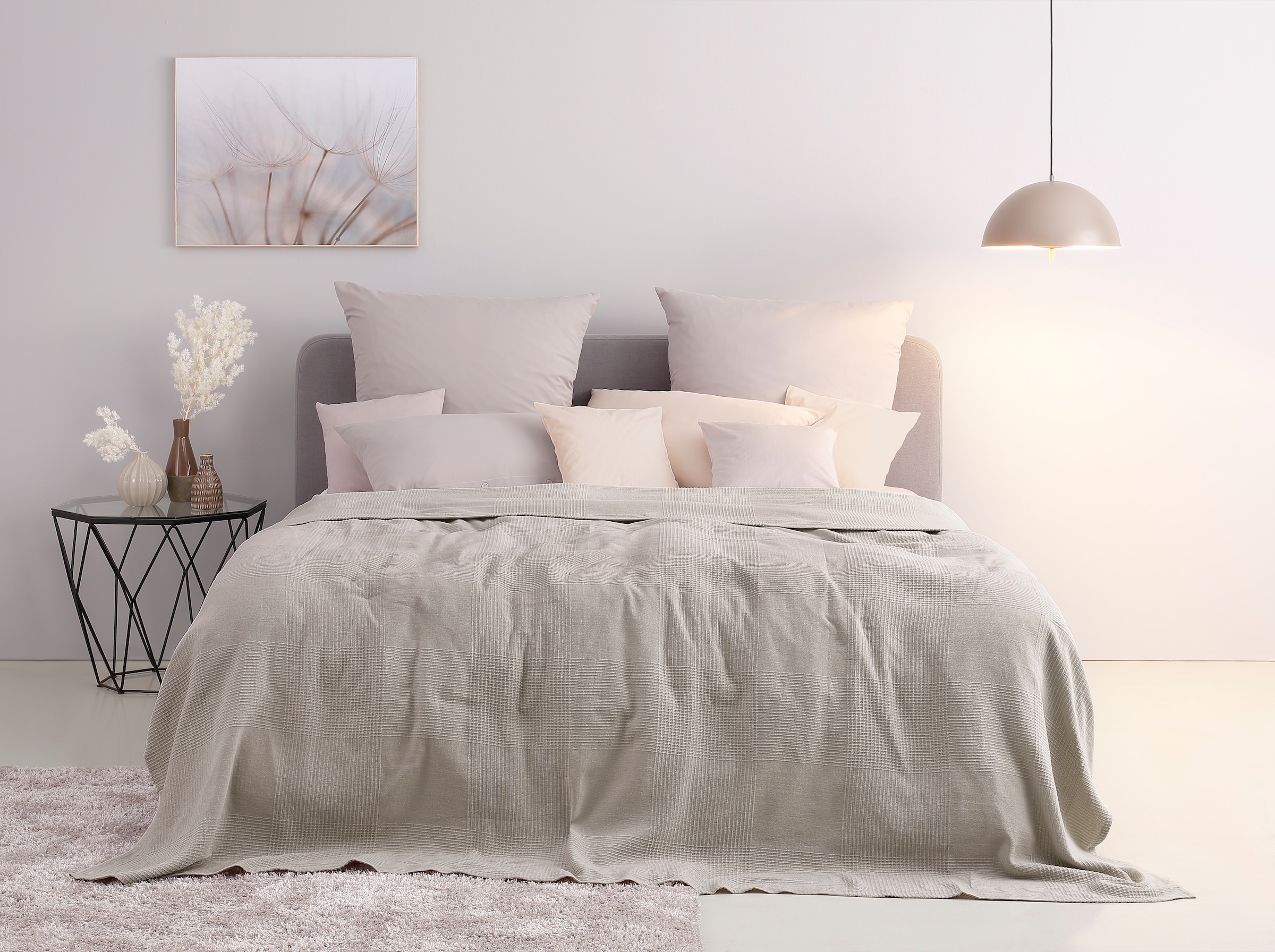 OTTO home Tagesdecke "Mira" leichte Tagesdecke aus 100% Baumwolle, uni Über günstig online kaufen