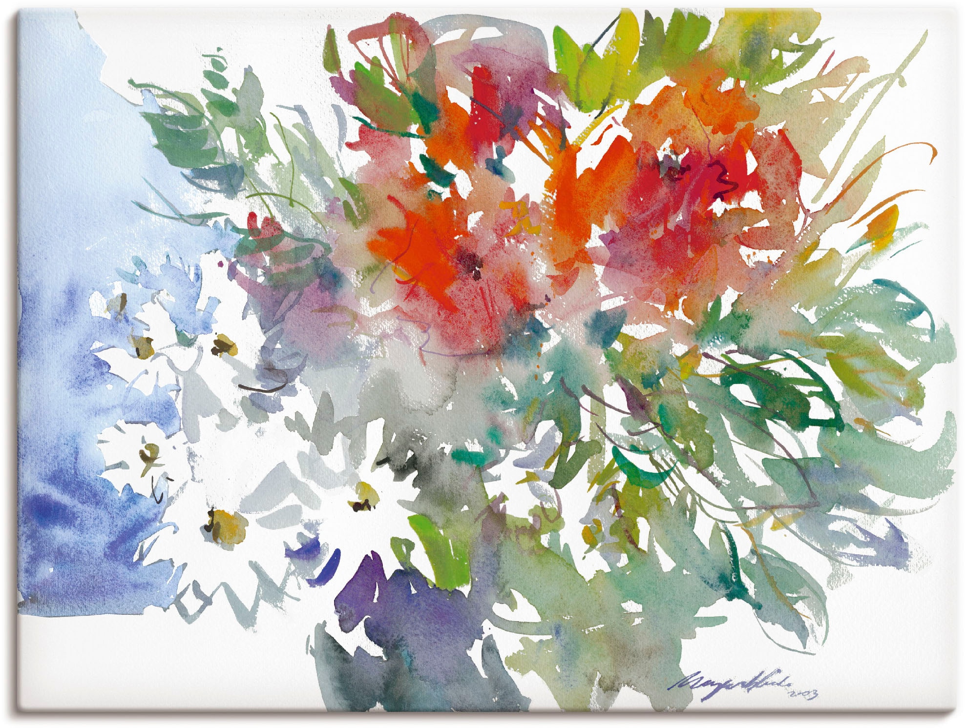 Artland Wandbild »Blumenstrauß II«, Blumen, (1 St.), als Leinwandbild, Poster, Wandaufkleber in verschied. Größen