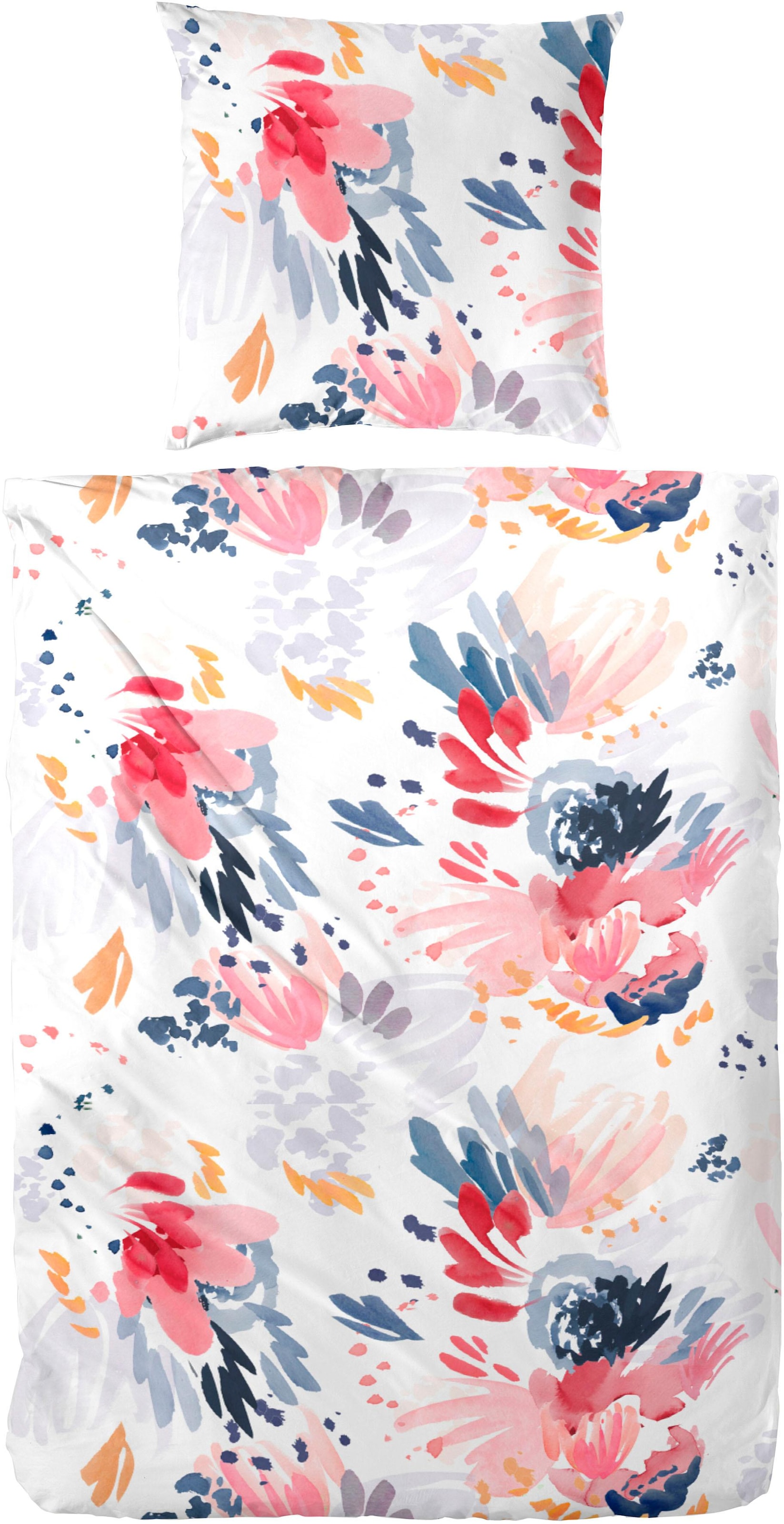 Primera Bettwäsche "Folklore" 2 Stk. in Aquarelloptik günstig online kaufen