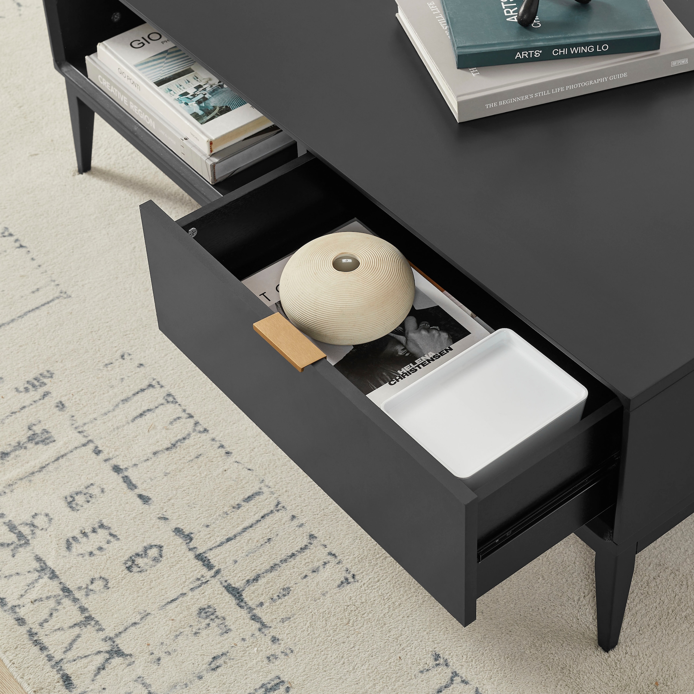 Leonique Couchtisch »Lavisha« Eisengestell und FSC-zertifiziertes Holz, Breite 110 cm