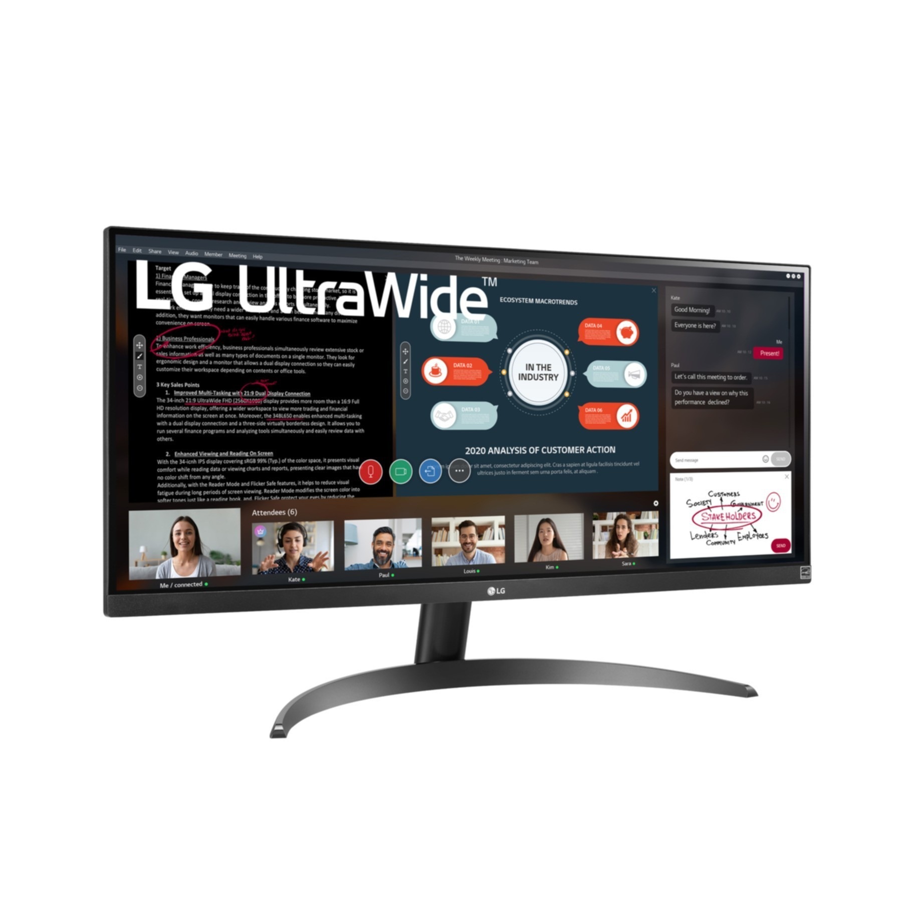 LG LED-Monitor »29WP500-B«, 73 cm/29 Zoll, 2560 x 1080 px, UWFHD, 5 ms Reaktionszeit, 75 Hz