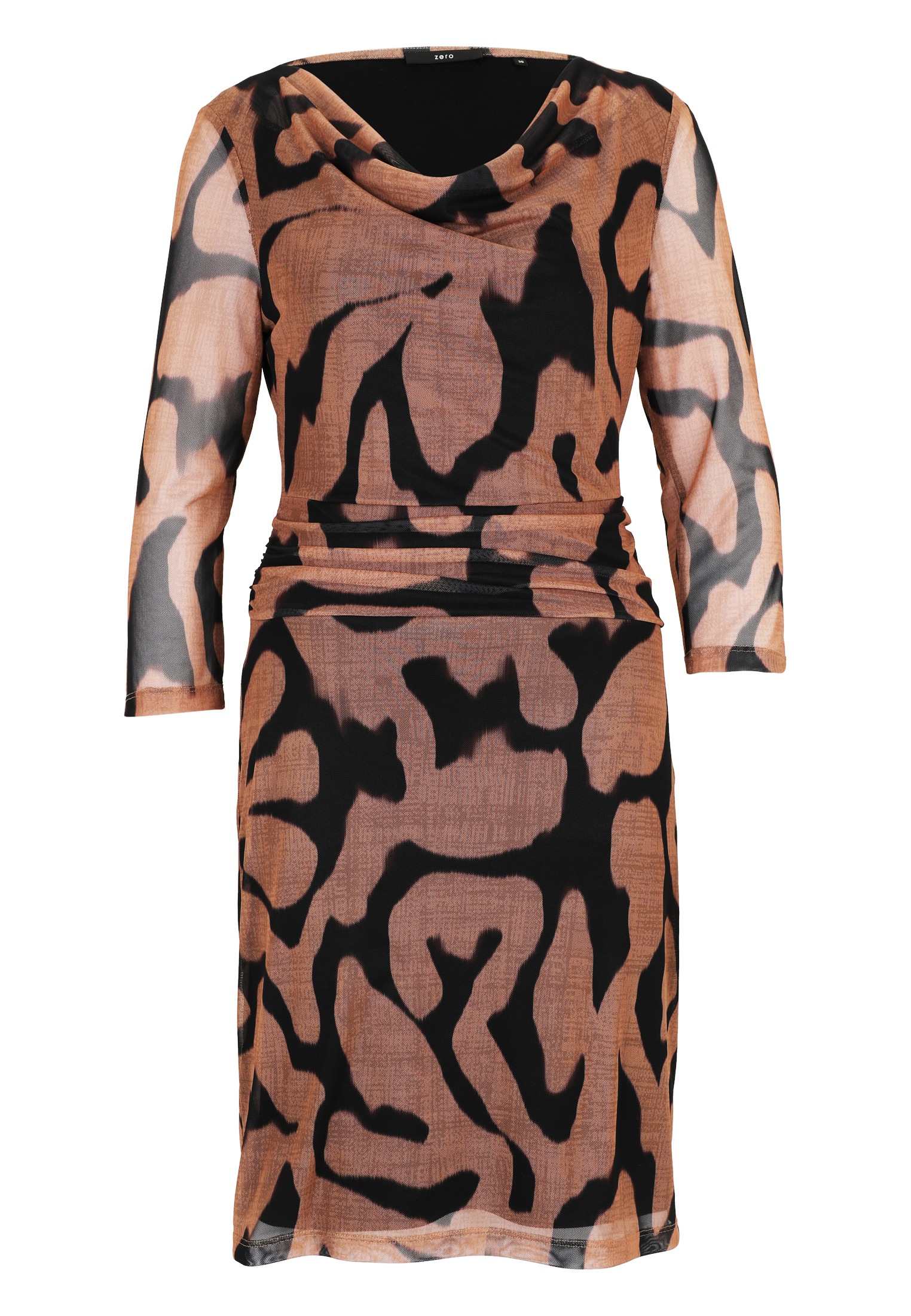 Zero Meshkleid "Damen mit Wasserfallausschnitt" Ohne Tasche drapiert /geraf günstig online kaufen