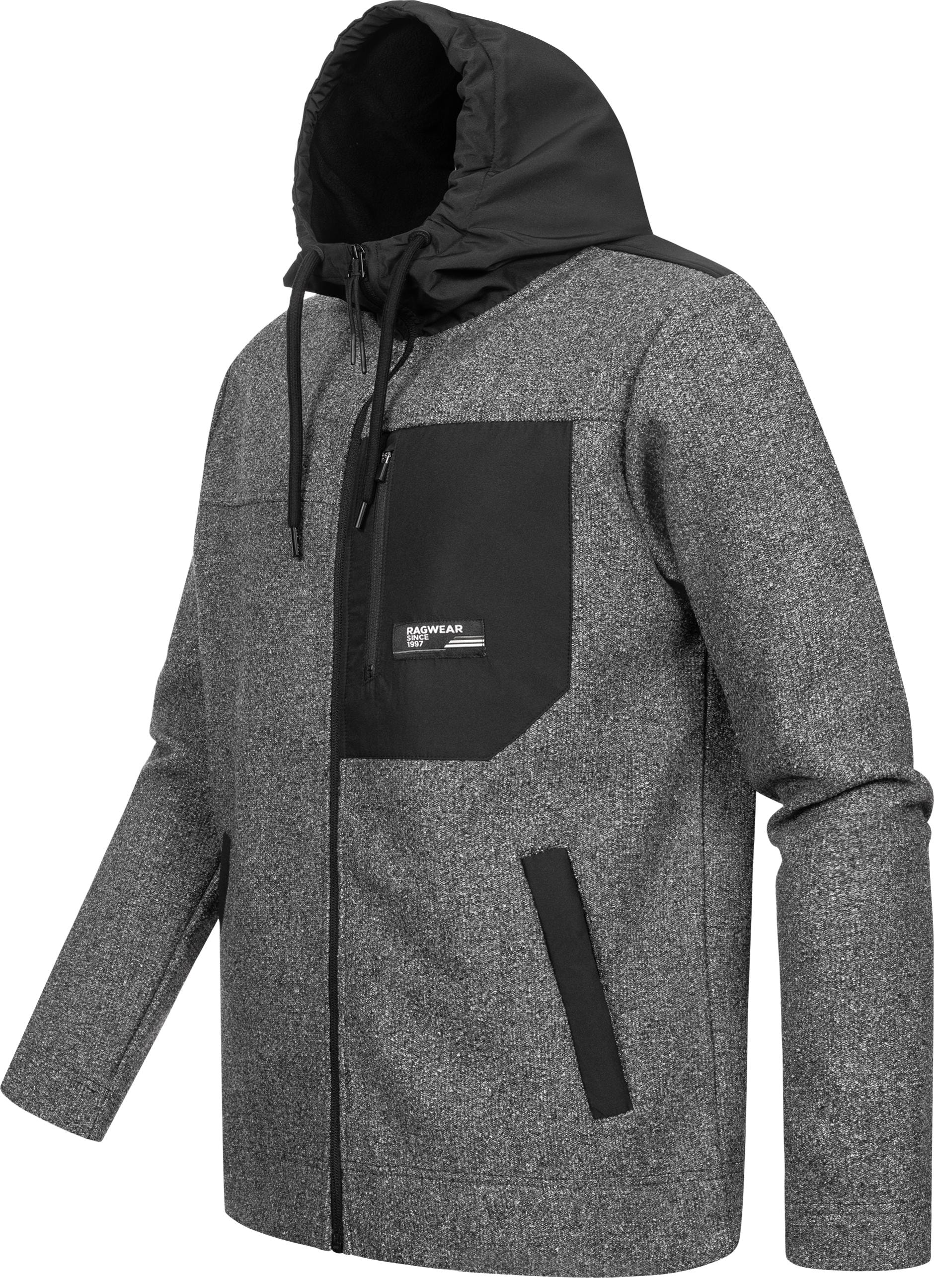 Ragwear Fleecejacke »Brodney«, mit Kapuze, Stylische Herren Übergangsjacke mit Brusttasche