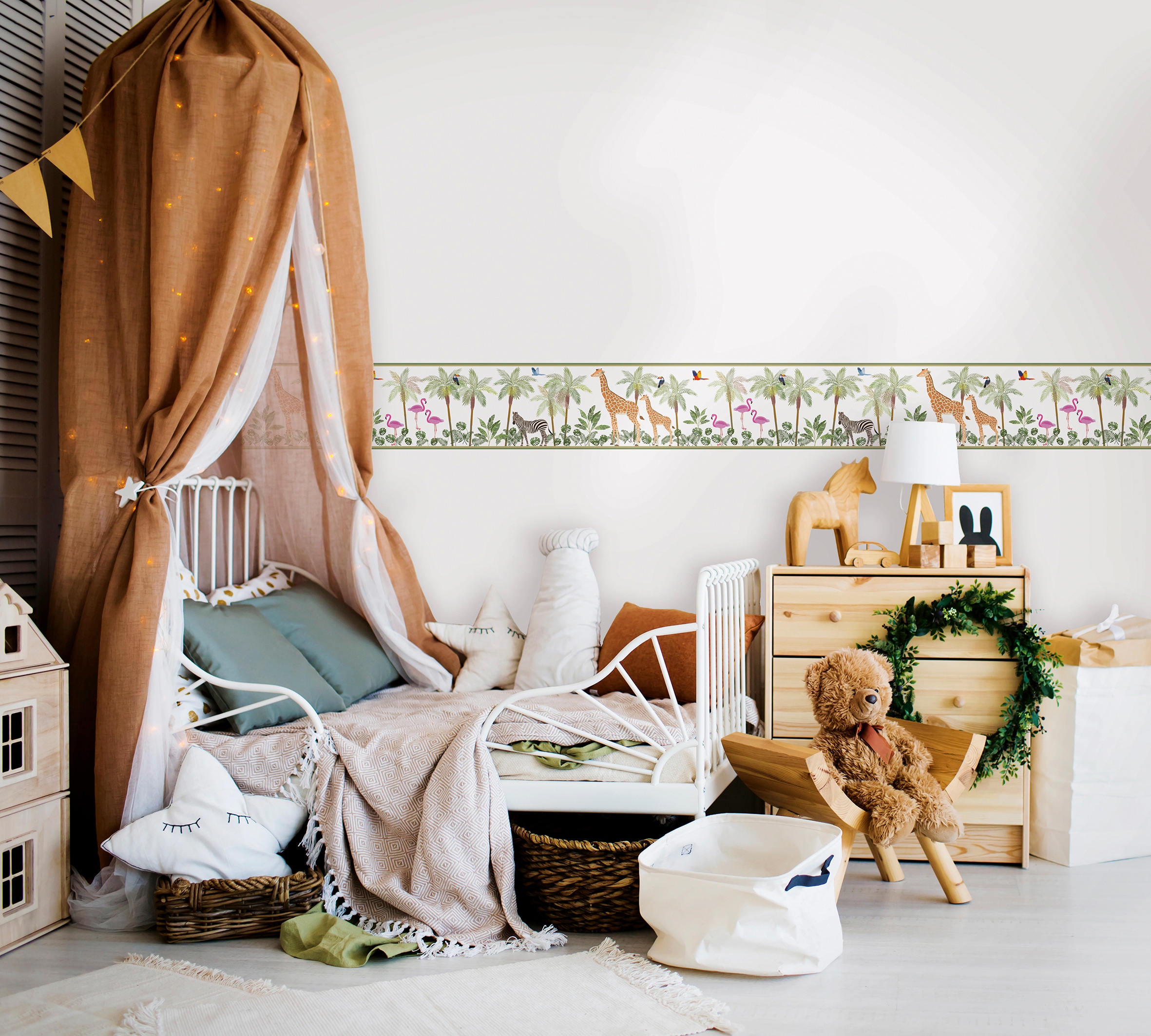 Marburg Kindertapete, Motiv-matt, Tiere, moderne Tapete für Wohnzimmer Schlafzimmer Küche