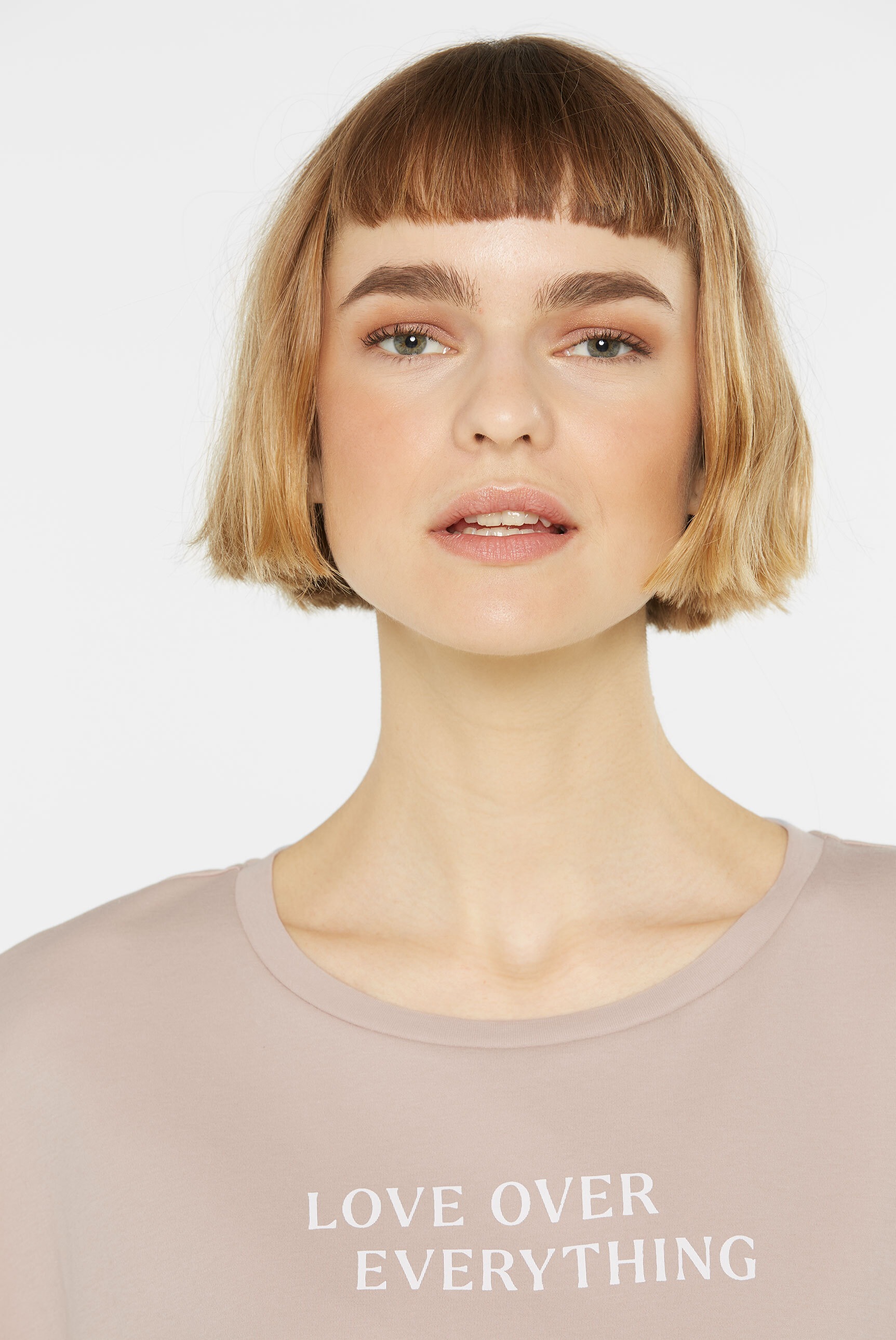 SENSES.THE LABEL Rundhalsshirt, aus Baumwolle