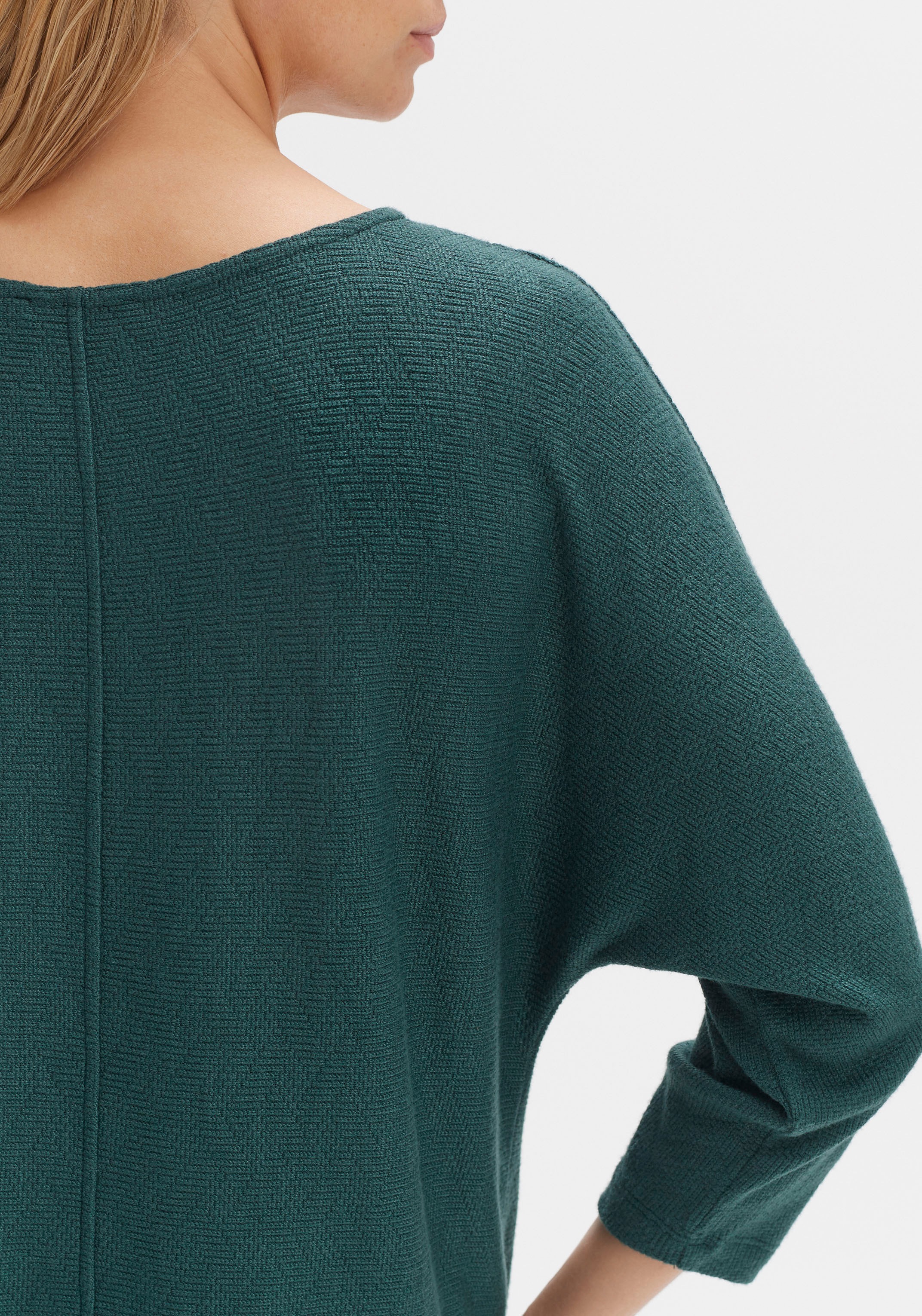 OPUS Sweatshirt online mit kaufen Saum | BAUR elastischem »Gamini«