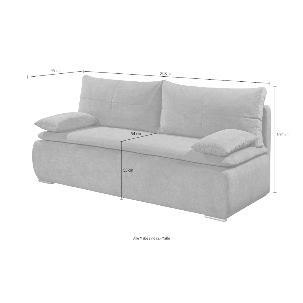 ED EXCITING DESIGN Schlafsofa »Jana«