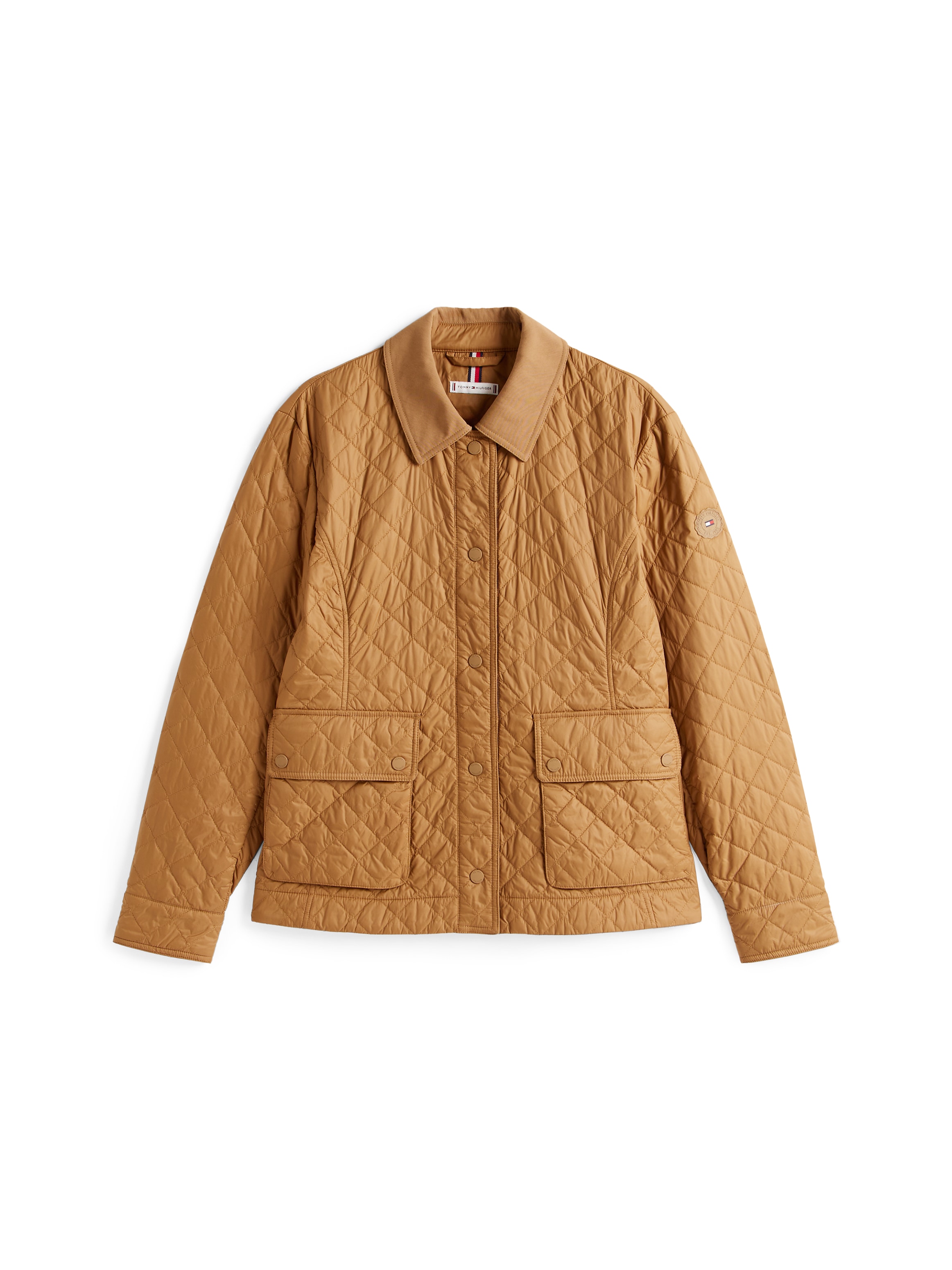 Tommy Hilfiger Steppjacke »PADDED NYLON SLIM QUILTED JACKET«, ohne Kapuze