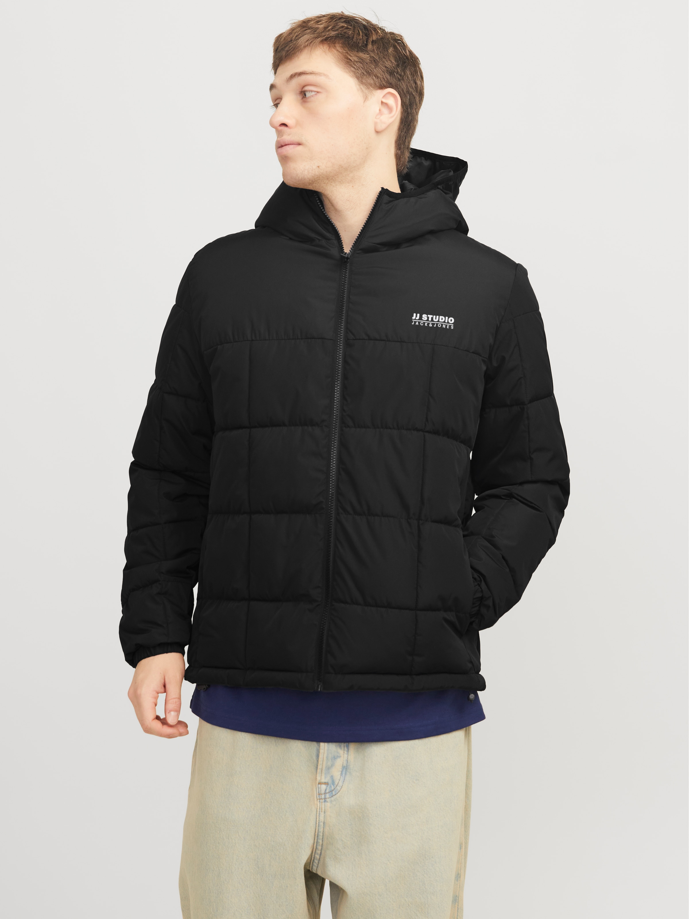 Jack & Jones Steppjacke "JJBEN SQUARE HOOD JACKET", mit Kapuze günstig online kaufen
