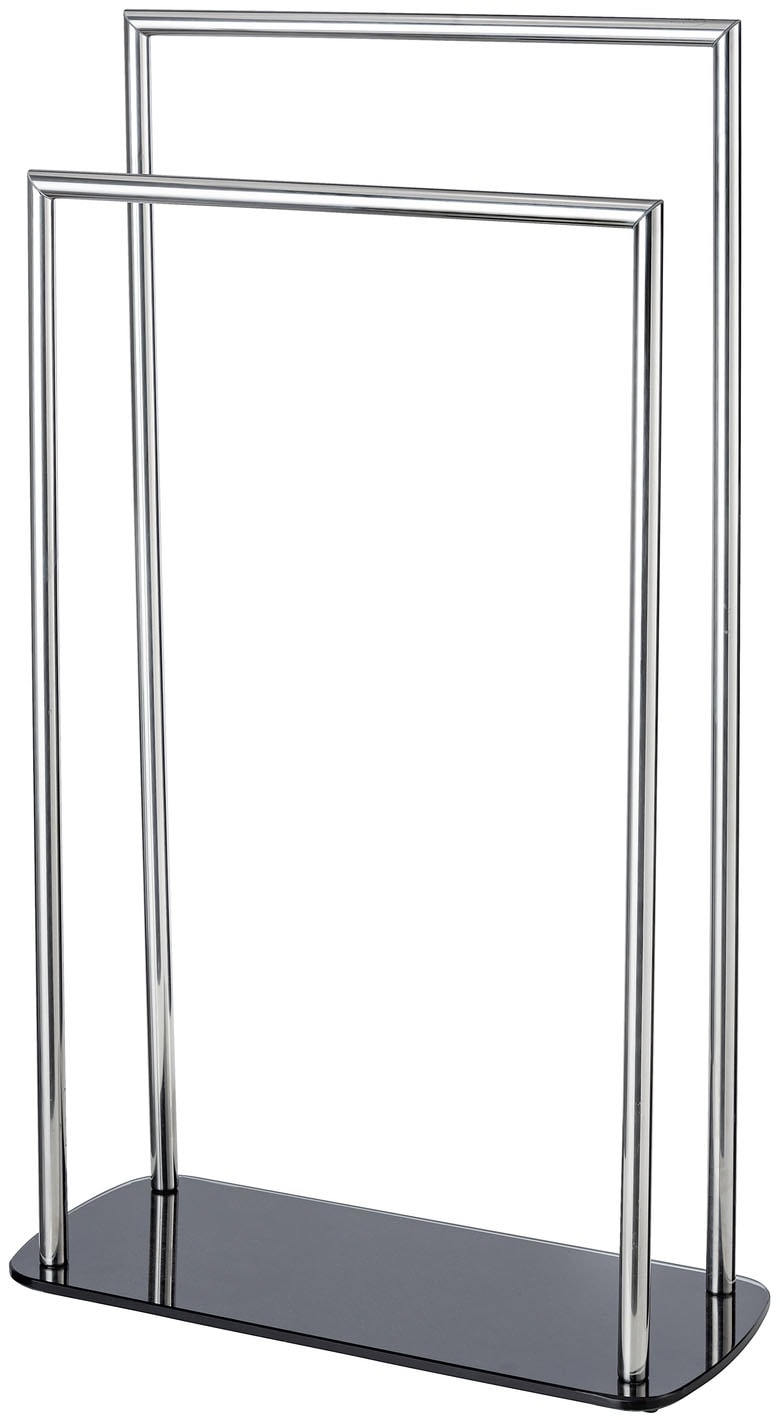 WENKO WC-Garnitur »Ravina« aus Edelstahl | Kunststoff | Sicherheitsglas