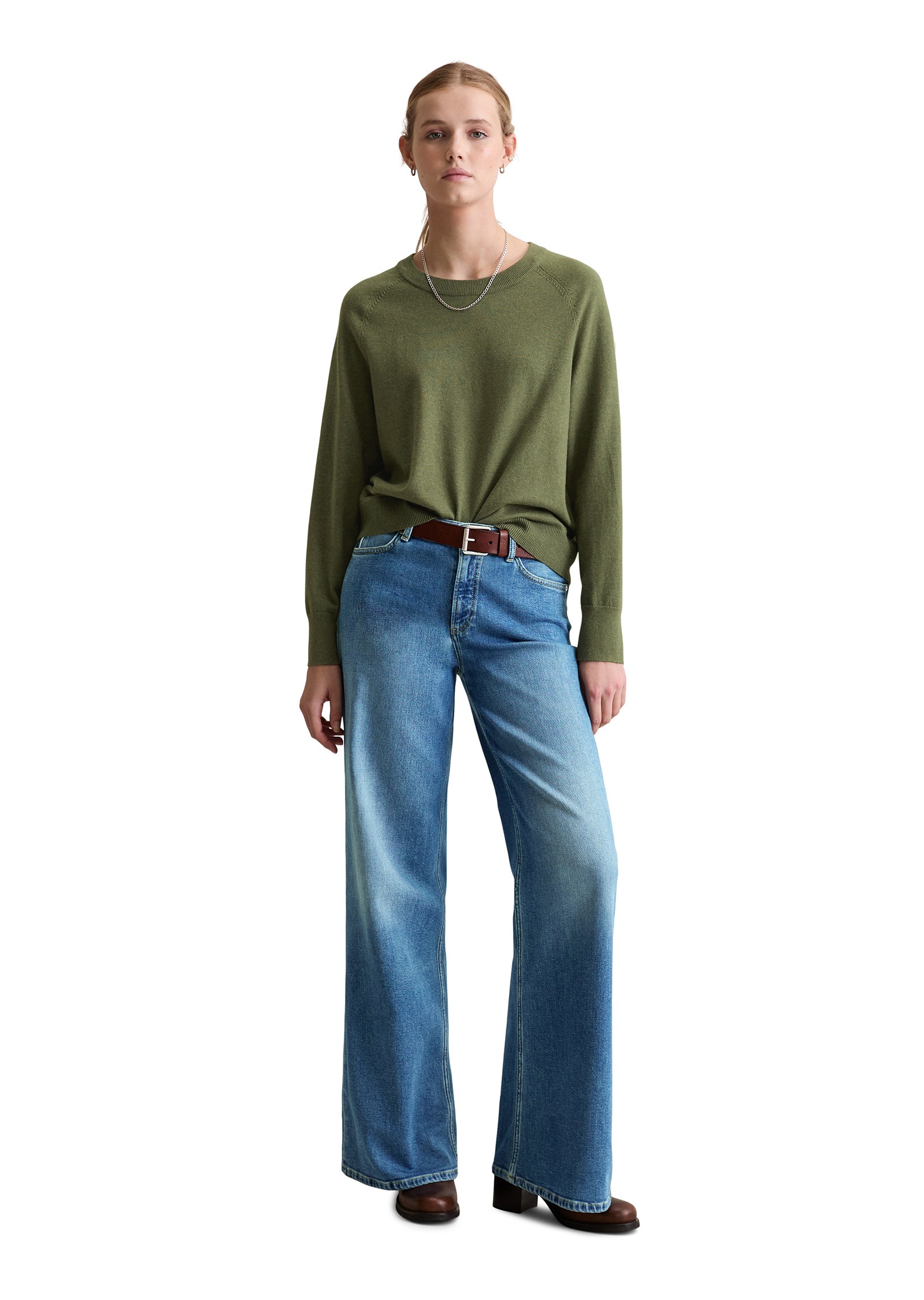 Marc O'Polo DENIM Strickpullover »aus Soft Cotton Stretch«