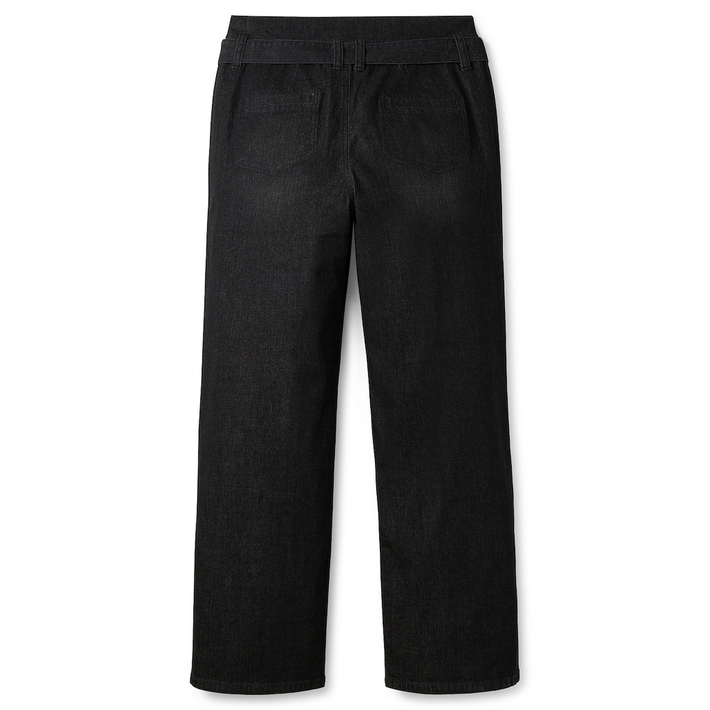 Sheego Stretch-Jeans »Große Größen«, mit dekorativem High-Waist-Bund