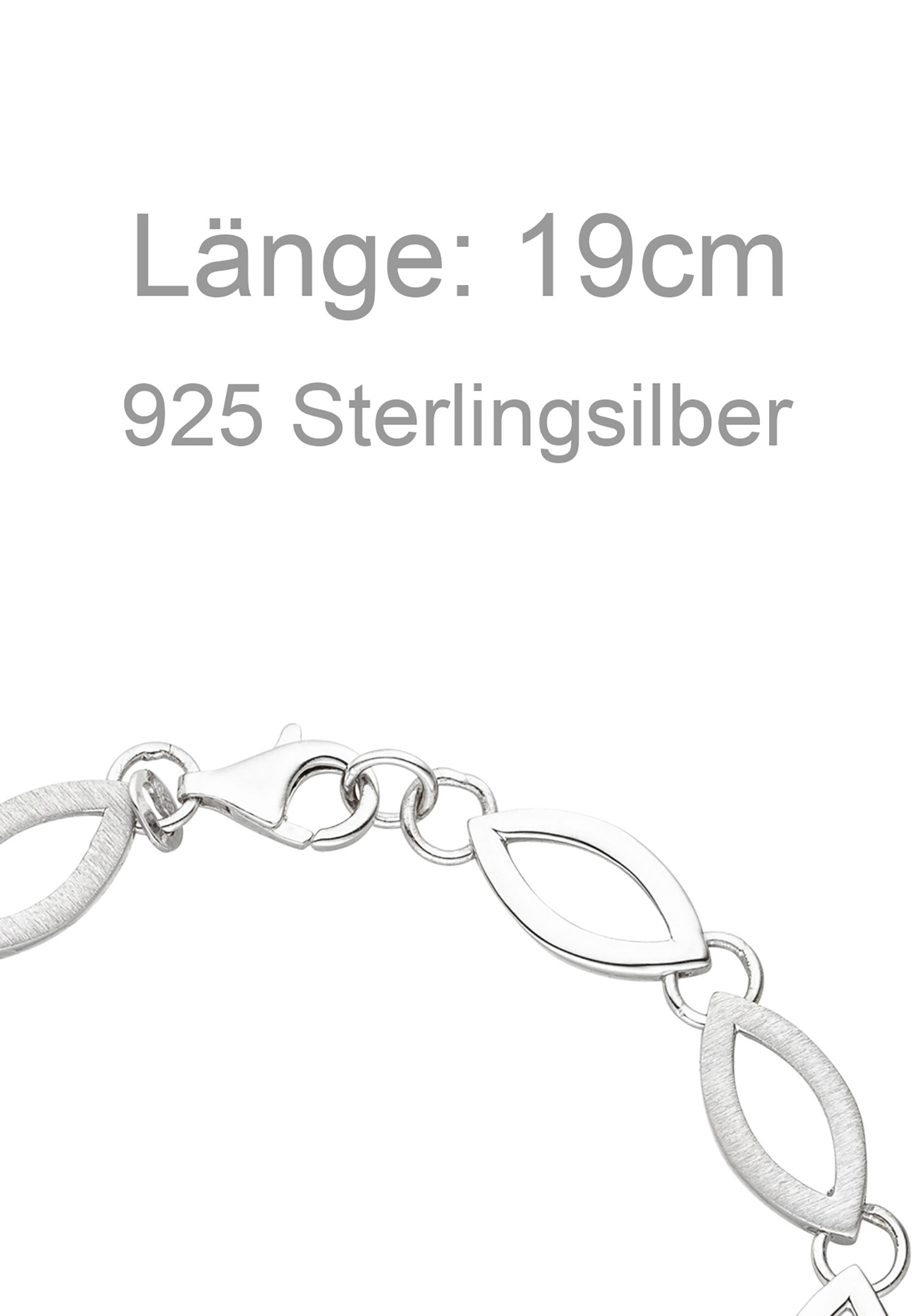 JOBO Armband 925 Silber 19 cm