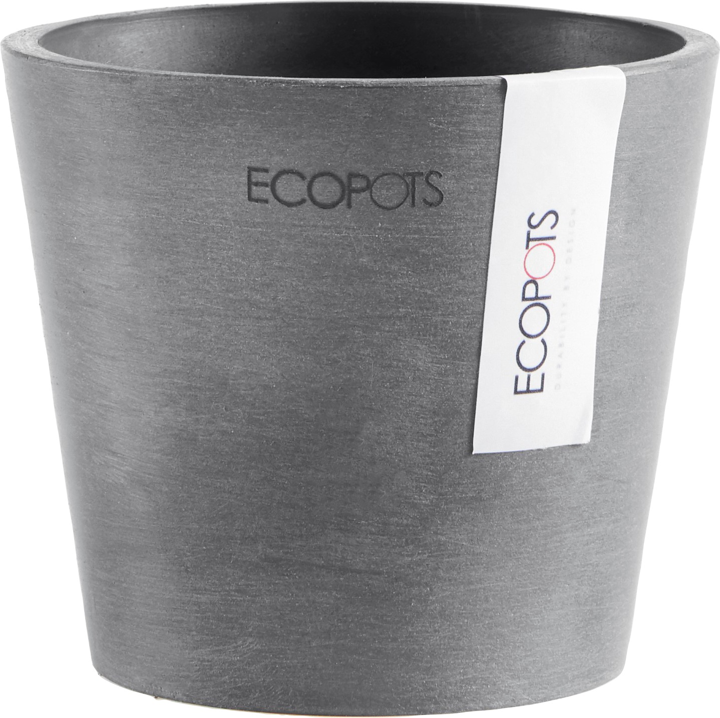 ECOPOTS Blumentopf "AMSTERDAM Mini Grey", BxTxH: 10,5x10,5x9,2 cm günstig online kaufen