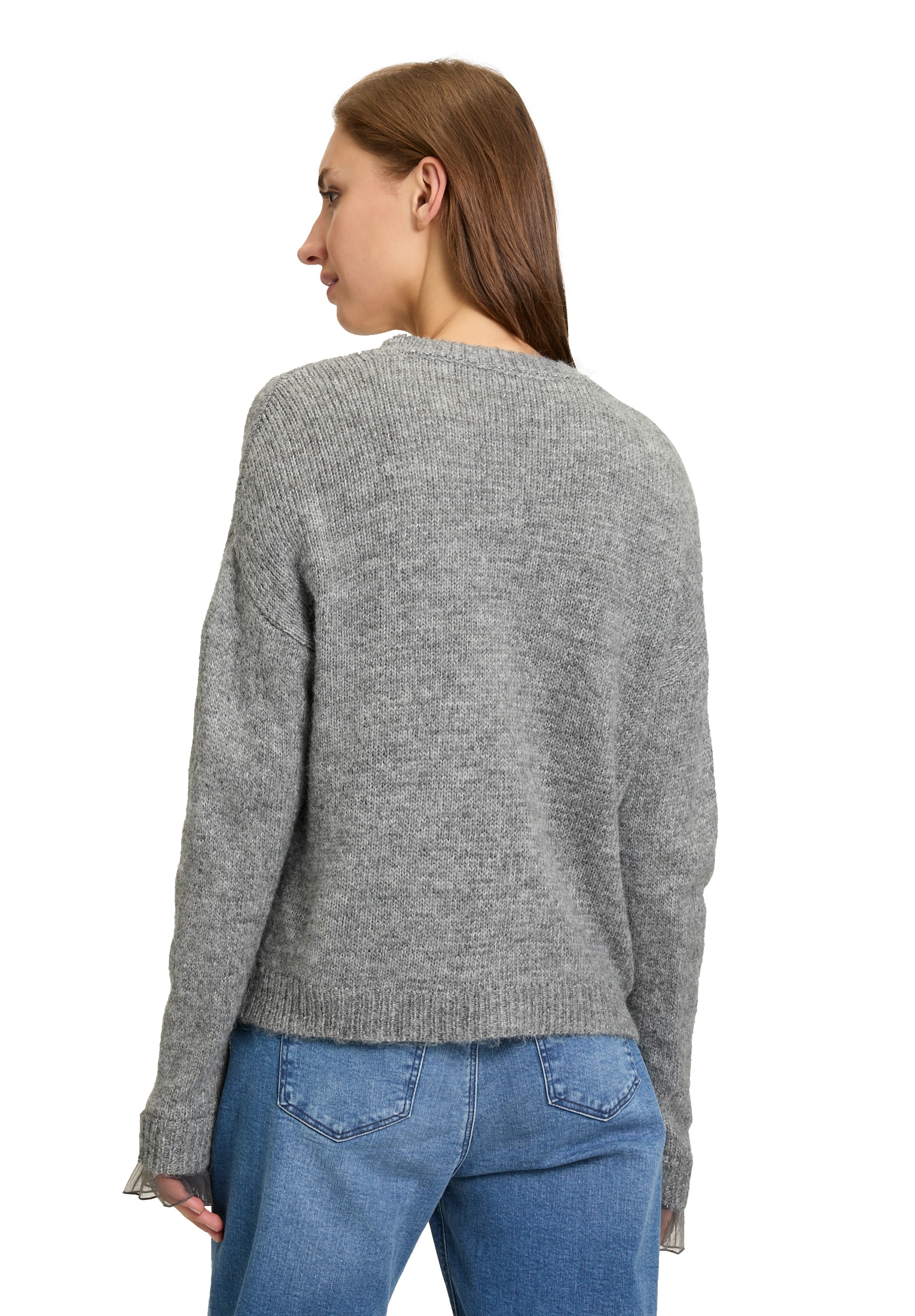 Cartoon Strickjacke »Cartoon Strick-Cardigan mit Knopfleiste«, Rüschen