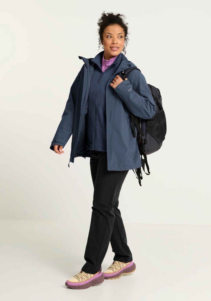 Jack Wolfskin 3-in-1-Funktionsjacke »MOONRISE 2 3IN1 JKT W« 3-in-1-Funktionsjacke, für Wandern und andere Outdoor-Aktivitäten