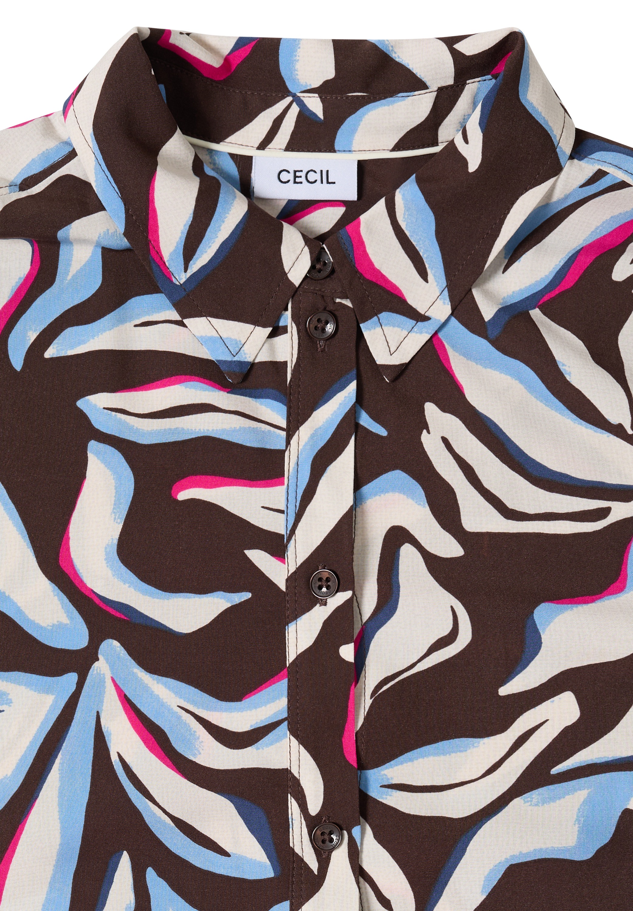 Cecil Blusenkleid Eingrifftaschen aus Viskose