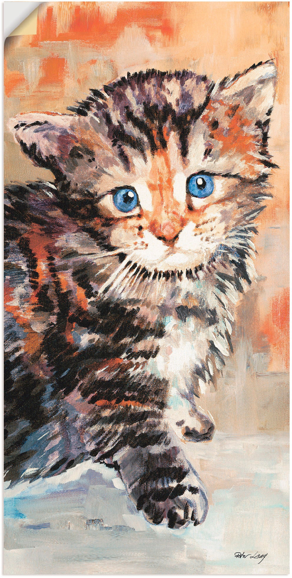 in oder Wandaufkleber BAUR bestellen als Poster Haustiere, Leinwandbild, (1 Wandbild | St.), versch. Größen Alubild, Artland »Katze«,