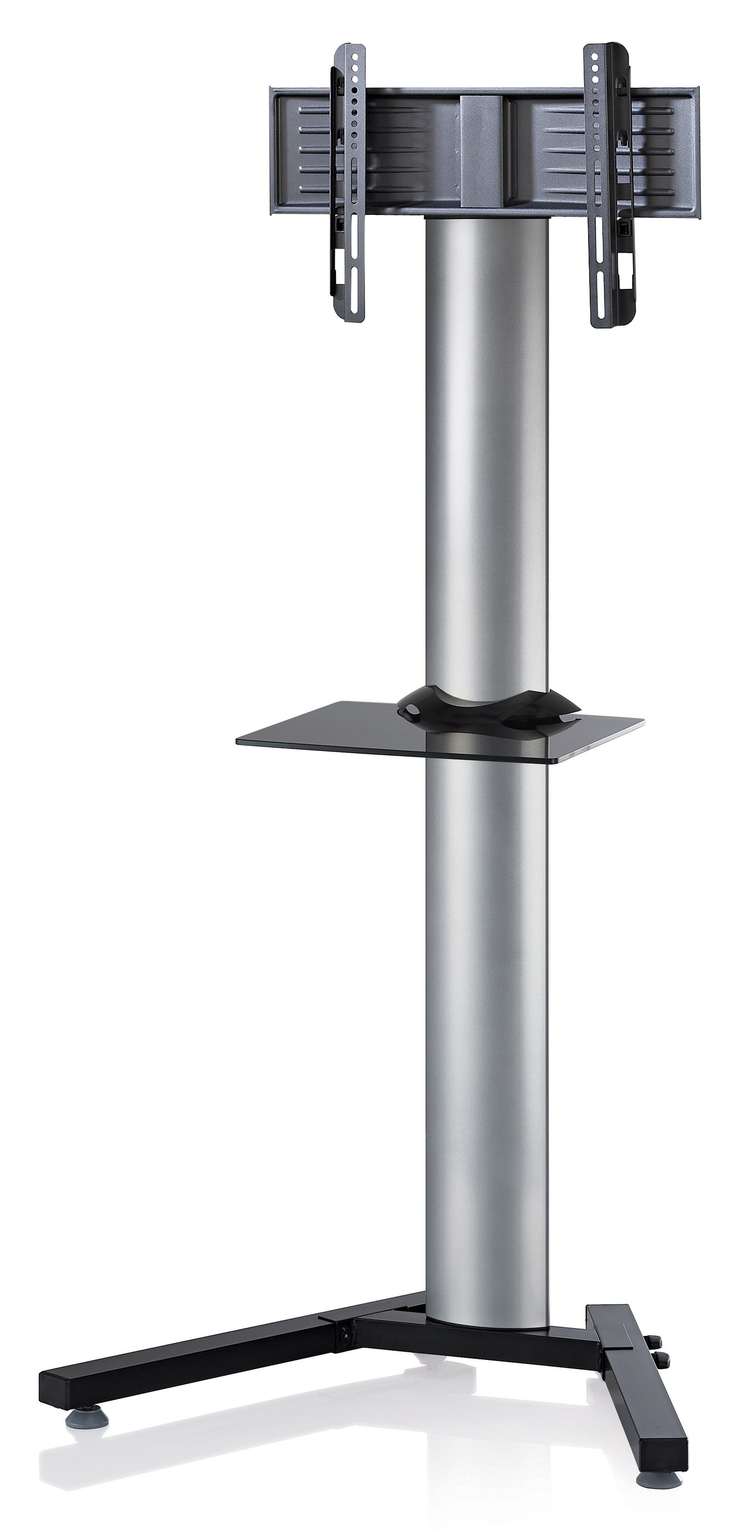 VCM TV-Rack »VCM TV Standfuß mit Zwischenboden | Alu Fernseh Ständer | Maße ca. H, 174 x B. 90 x T. 72 cm- Stadino Maxi«, (VCM Stadino)
