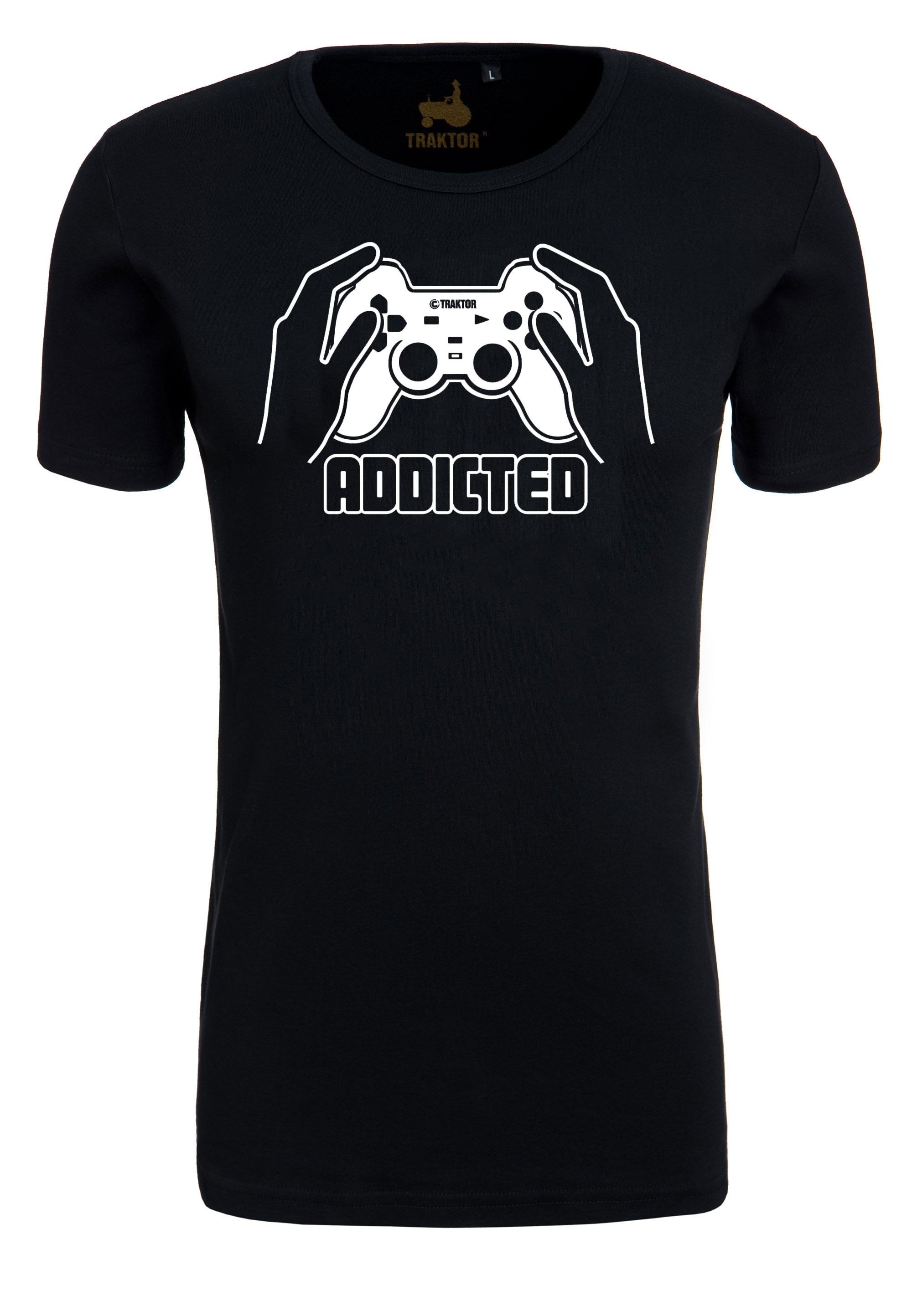 Gaming-Print bestellen mit BAUR | T-Shirt LOGOSHIRT ▷ trendigem »Addicted«,