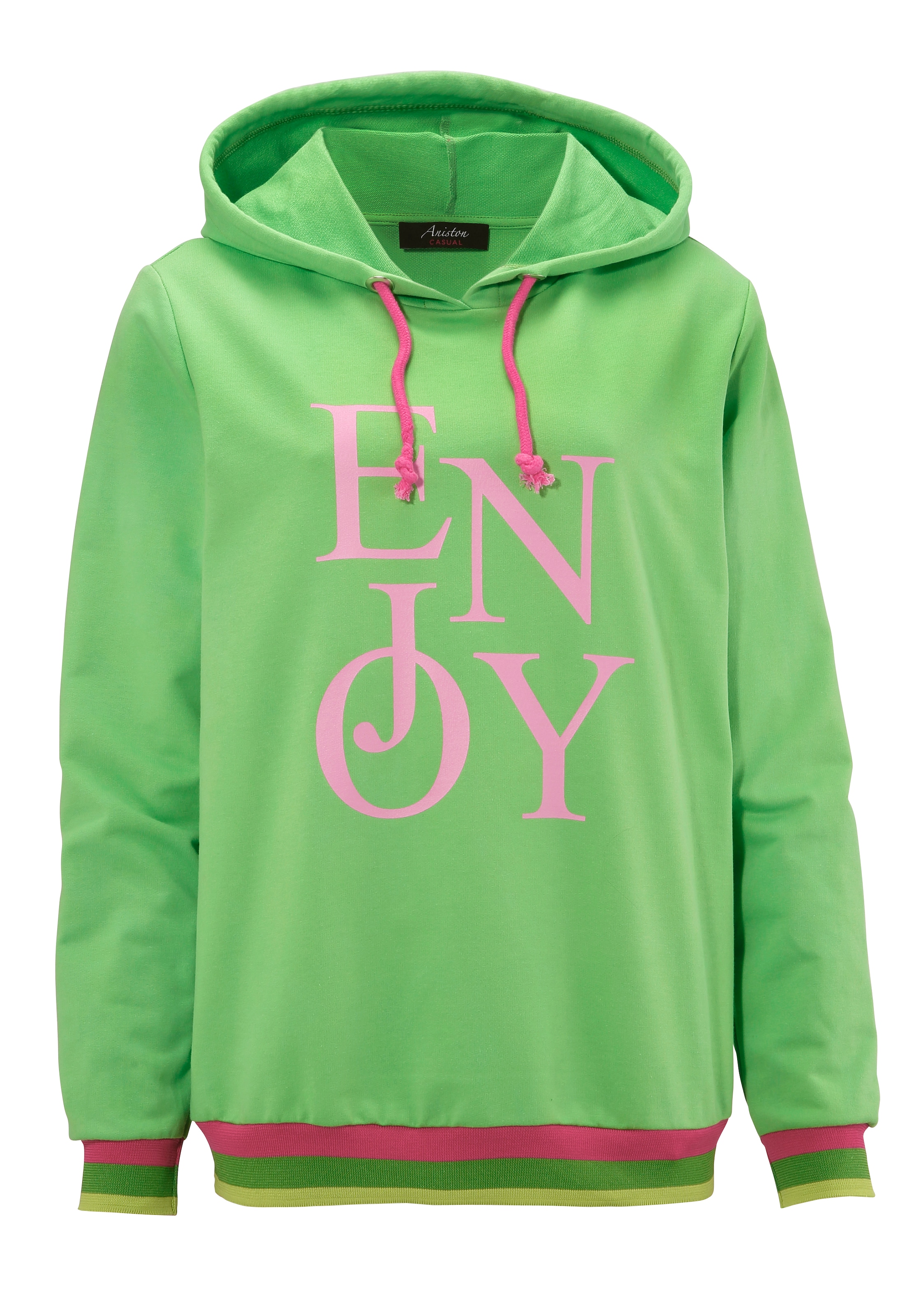 Aniston CASUAL Sweatshirt, mit "ENJOY"-Schriftzug