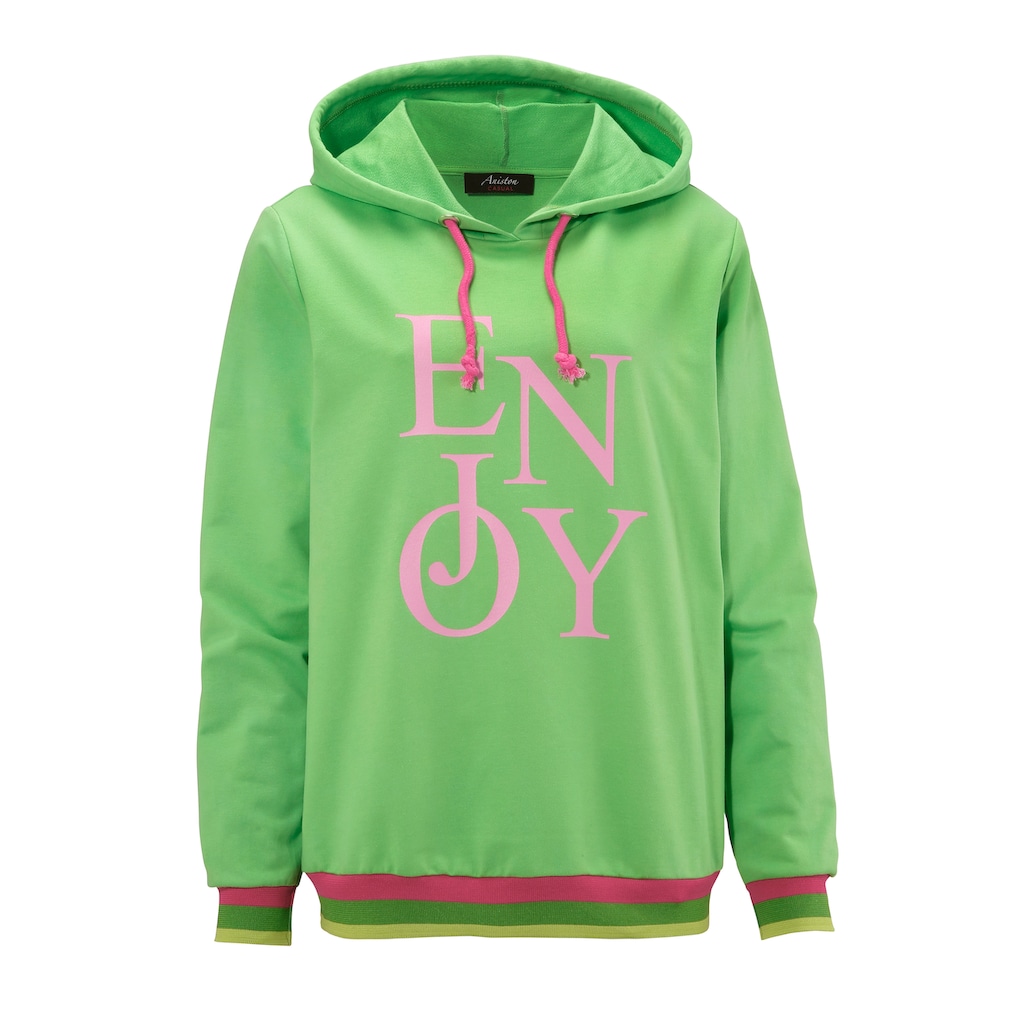 Aniston CASUAL Sweatshirt, mit "ENJOY"-Schriftzug