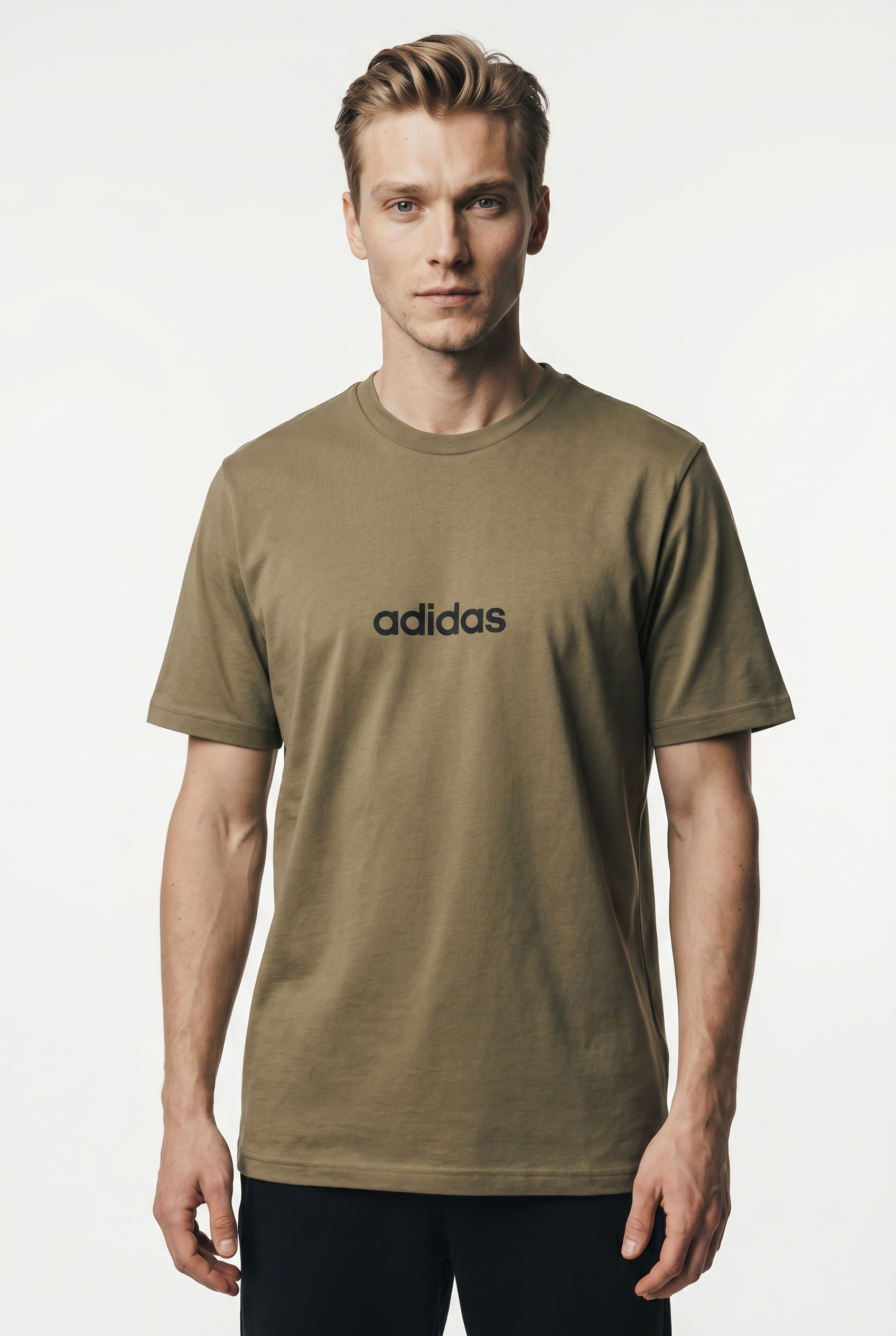 adidas Sportswear T-Shirt "M LIN SJ T" überschnittene Schultern, Kurzarmdesign, aus Baumwolljersey