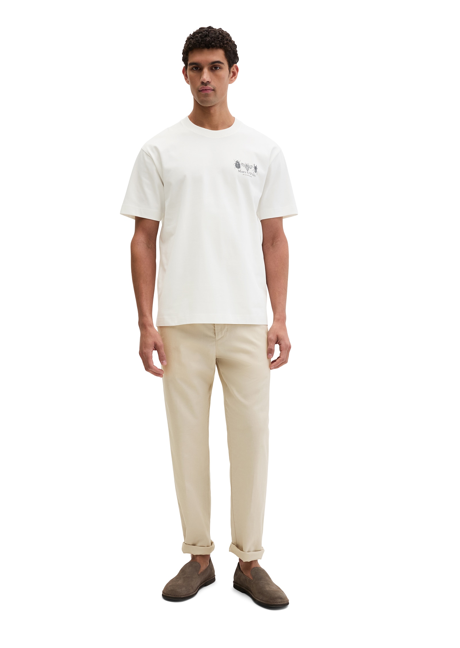 Marc O'Polo T-Shirt »mit beidseitigen Insektenprints«