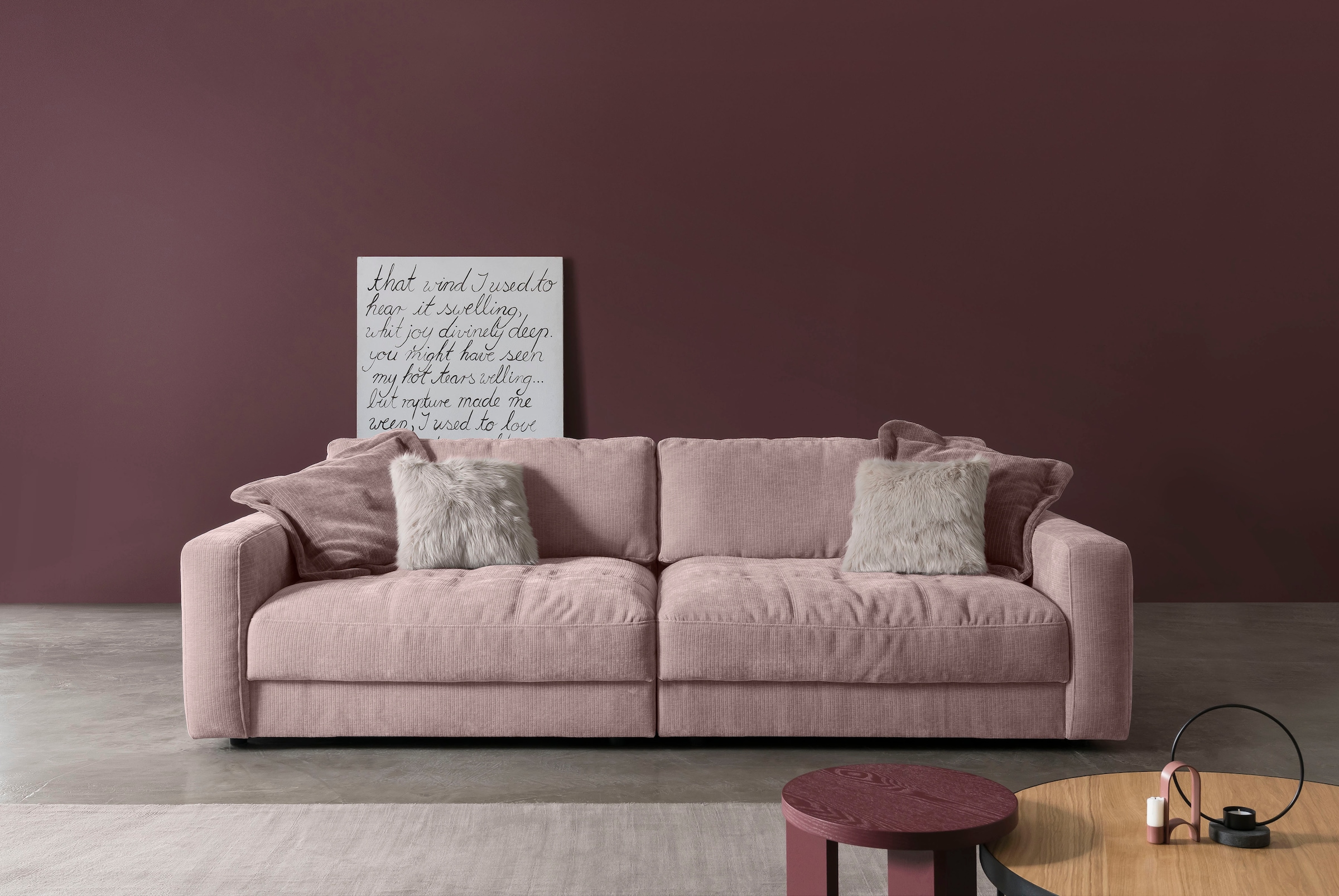 Big-Sofa Black manueller verschiedene BAUR | Sitztiefenverstellung Tiefen BETYPE »Be und Comfy«, mit wahlweise Friday