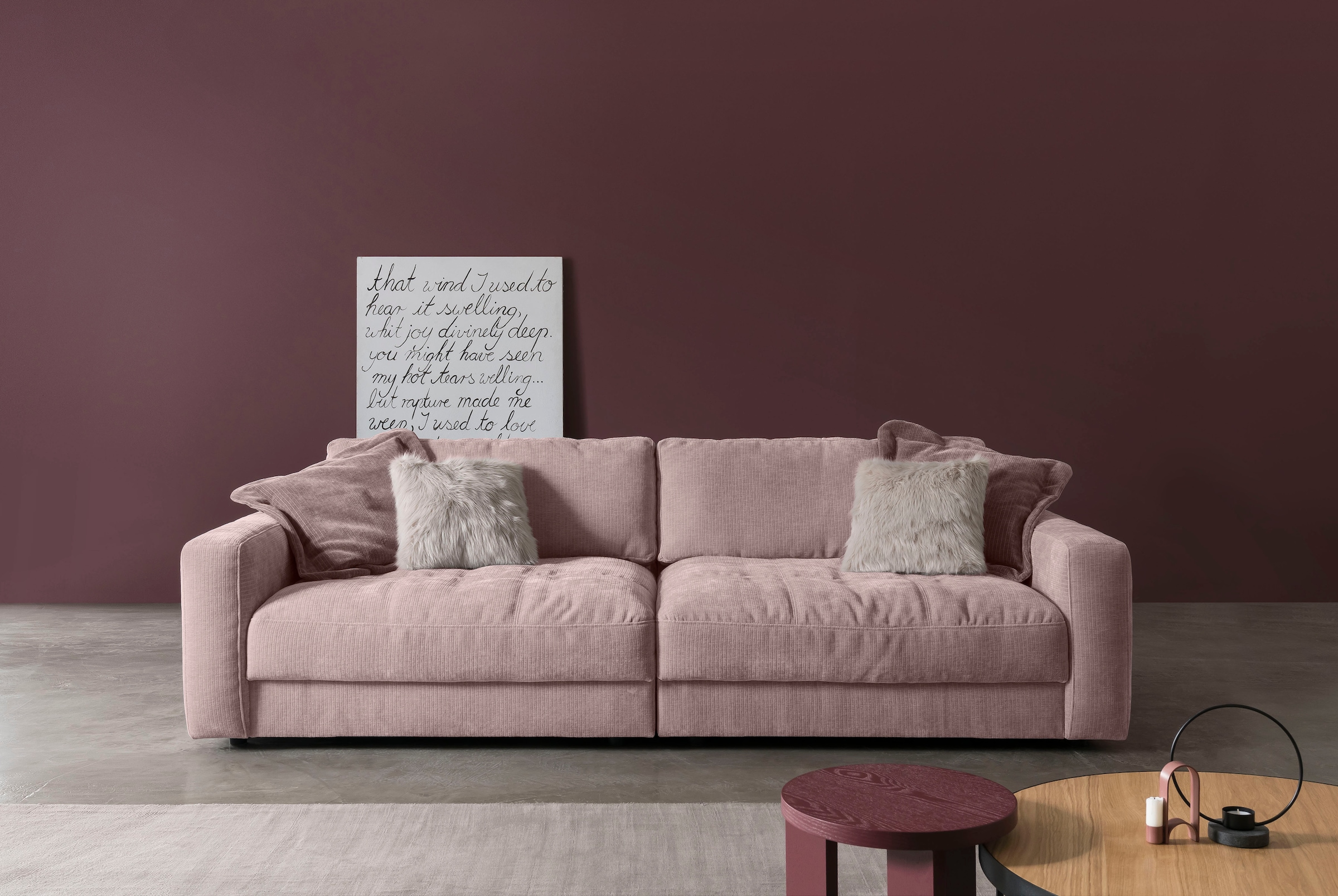 BETYPE Big-Sofa "Be Comfy", legerer Sitzkomfort, wahlweise mit manueller Si günstig online kaufen