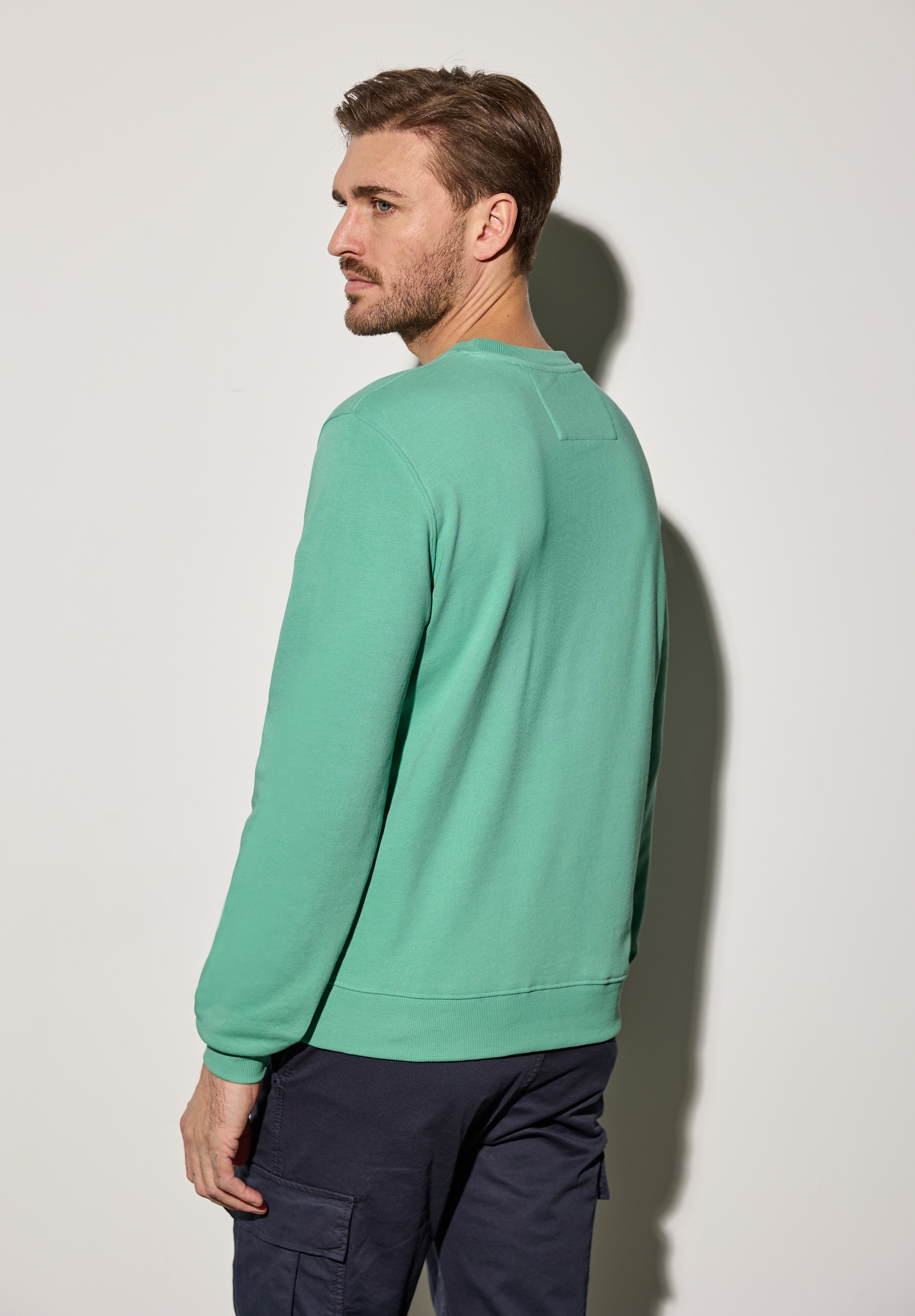 STREET ONE MEN Sweatshirt, im soften Baumwoll-Mix