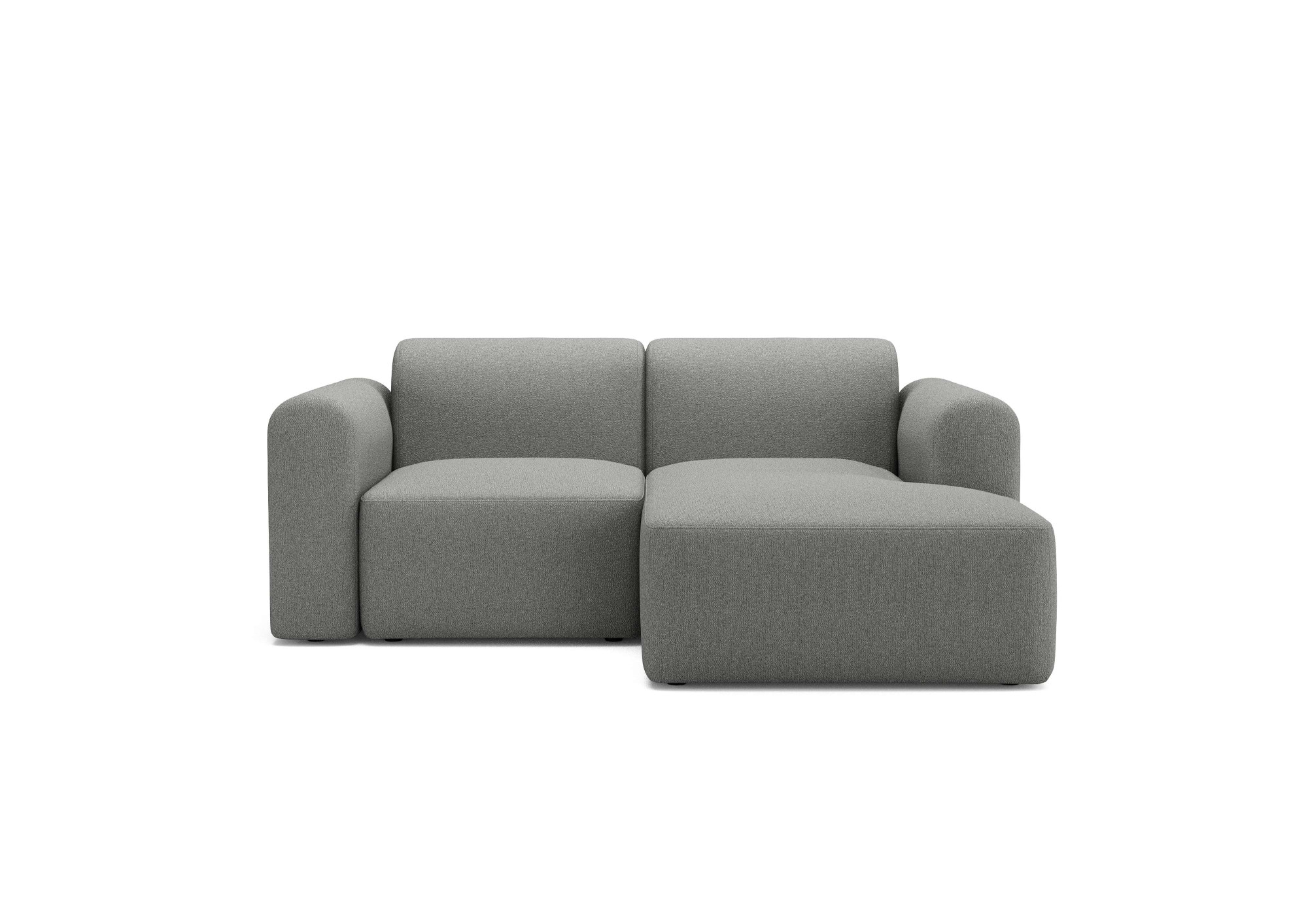 Ecksofa »Rund, Relax-Ecke, Big-Sofa, L-Form, Armlehne,«, in Bouclé, Kaltschaum im...