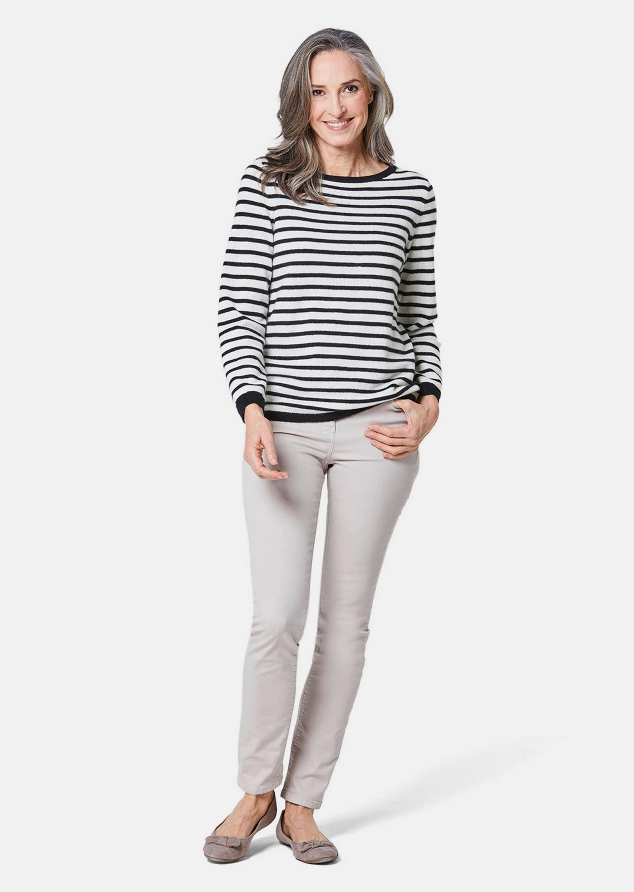 GOLDNER Strickpullover »Kaschmirpullover mit U-Boot Ausschnitt«