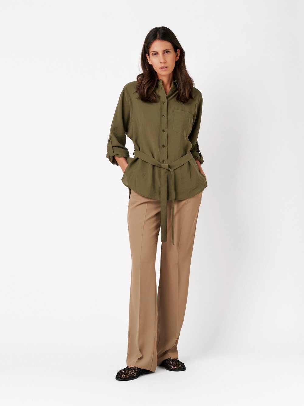 TONI Palazzohose »Luisa Wide«  aus luftigem Twill