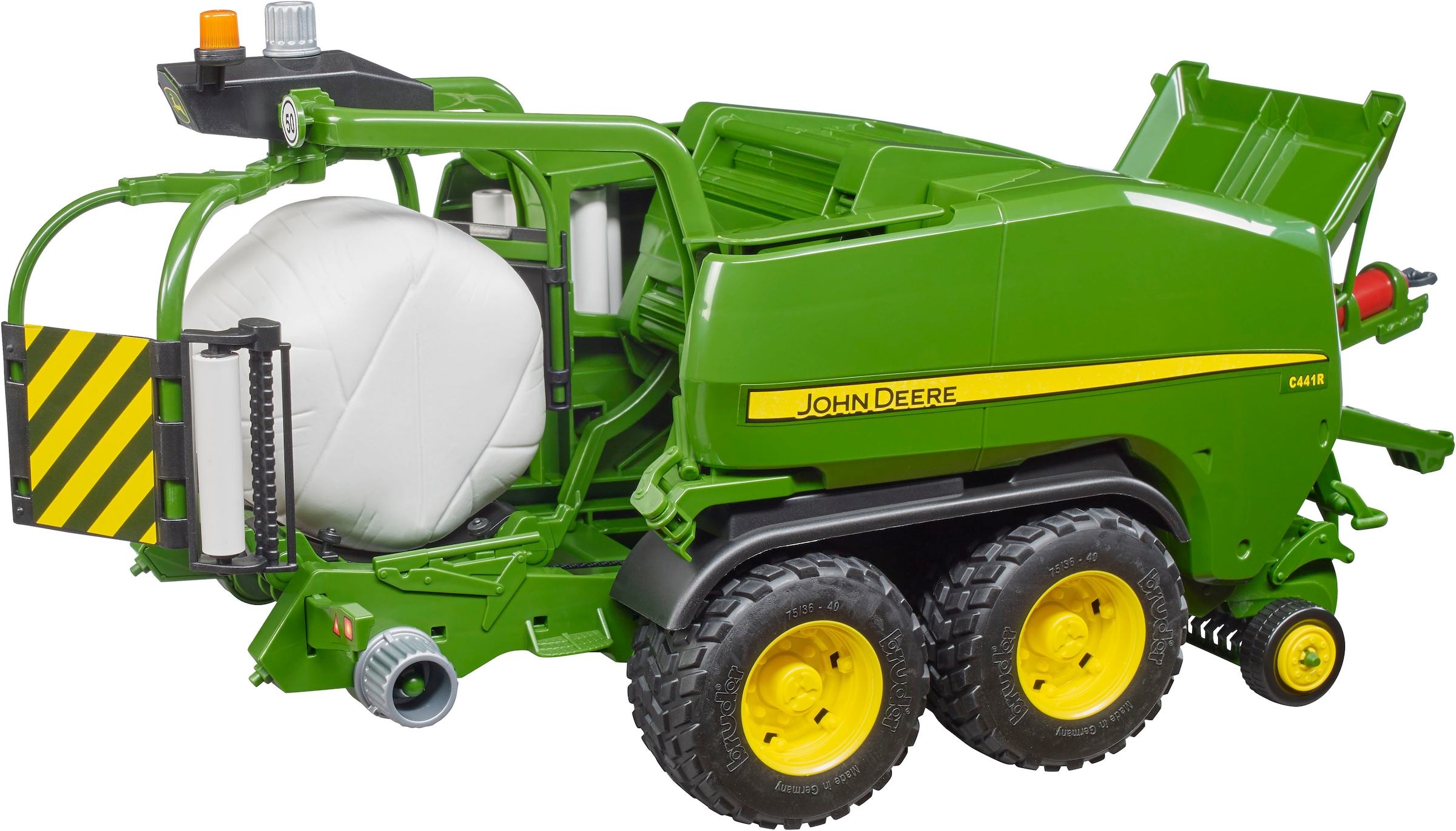 Bruder® Spielzeug-Landmaschine »John Deere Rundballen Presswickelkombi C441R 42 cm (02032)«, Made in Europe