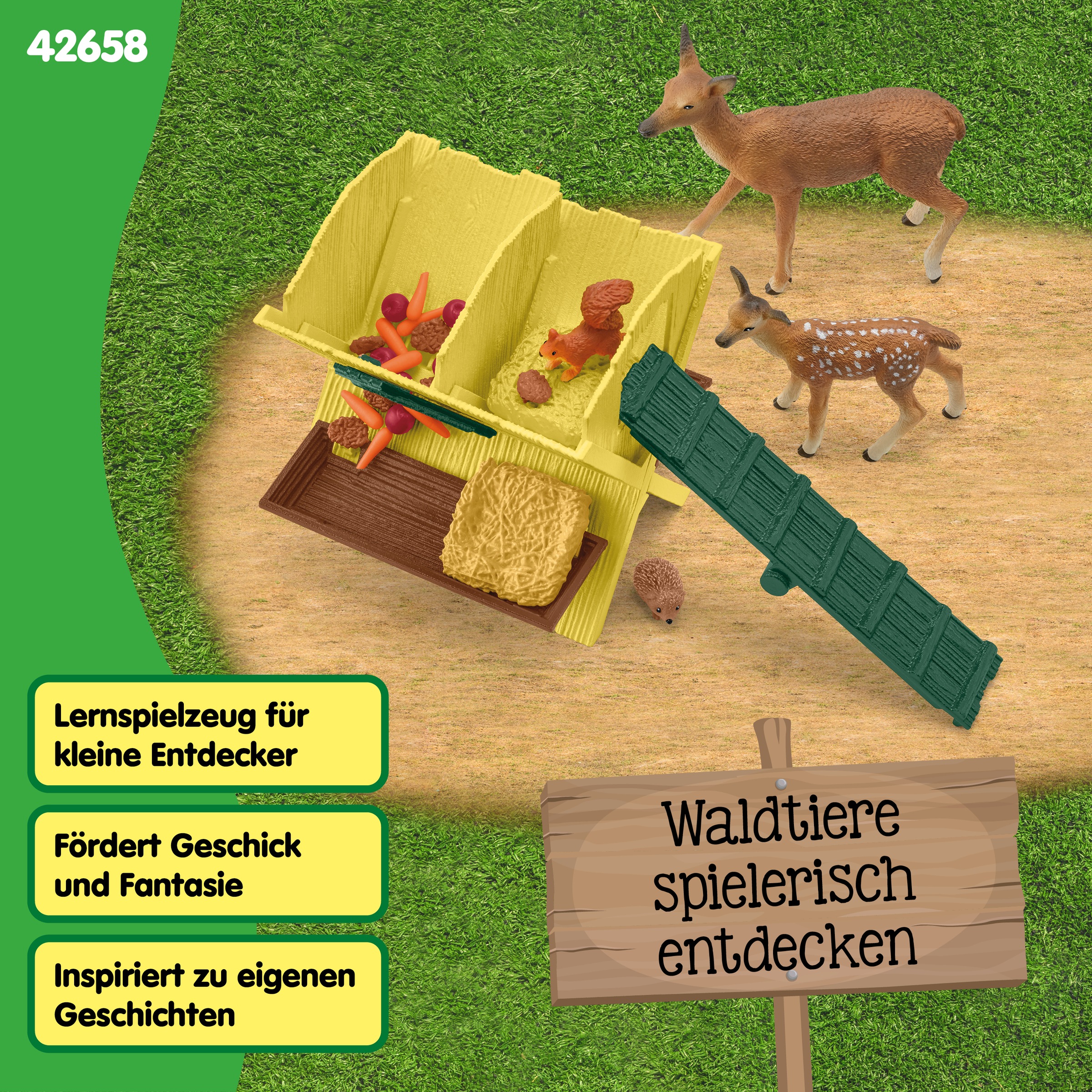 Schleich® Spielwelt »FARM WORLD, Fütterung der Waldtiere (42658)«