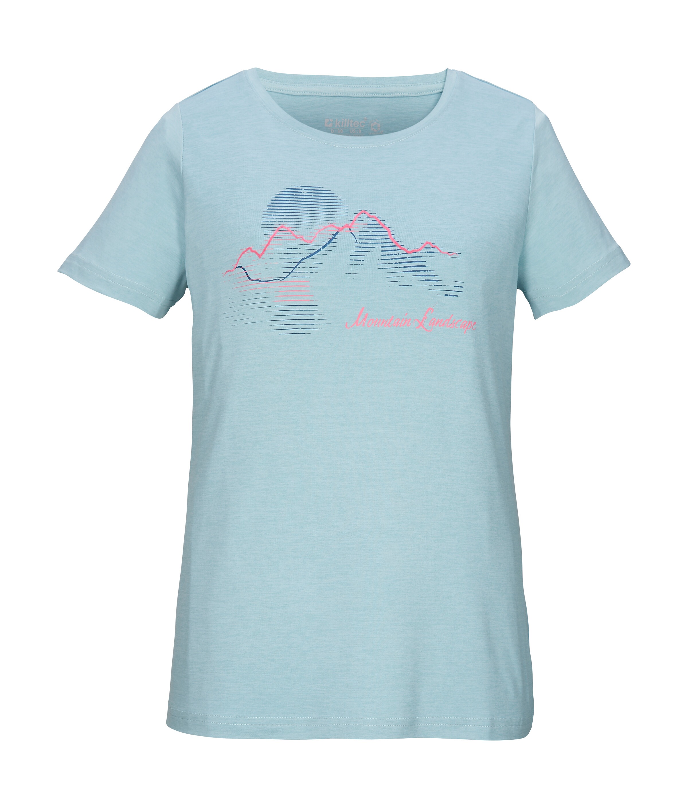 Killtec T-Shirt "KOS 18 WMN TSHRT" Leichtes, schnelltrocknendes Damen T-Shirt mit Stretch und Print