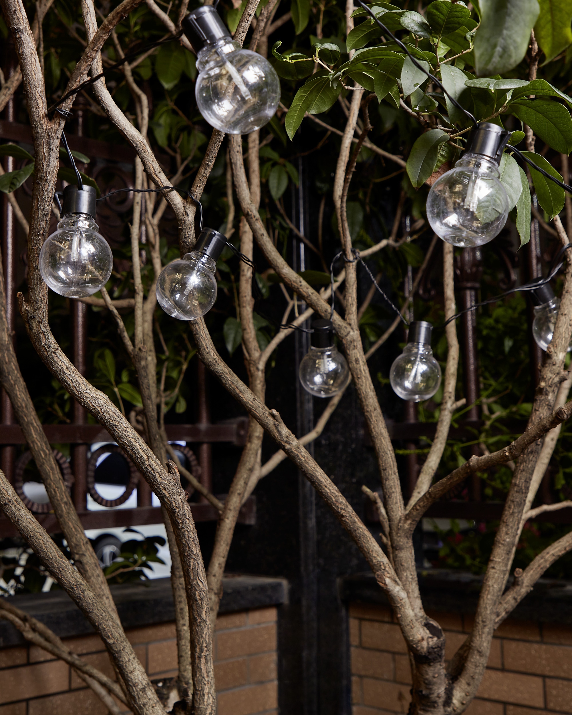 EGLO Lichterkette »LED Lichterkette , Balkon Deko, IP44, mit Glühbirnen, dekorative« 16 Stk.-flammig aus Kunststoff, 4,5m Kabel, 16 Birnen