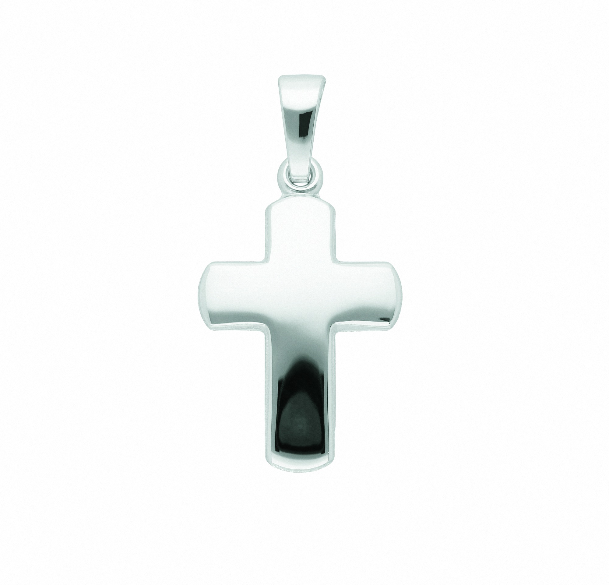ADELIA ́S Damen Kettenanhänger "Damen & Herren 585 Weißgold Kreuz Anhänger", Damen, Gold Weißgold 585, silber, Gold, Weißgold 585, Schmuckanhänger,