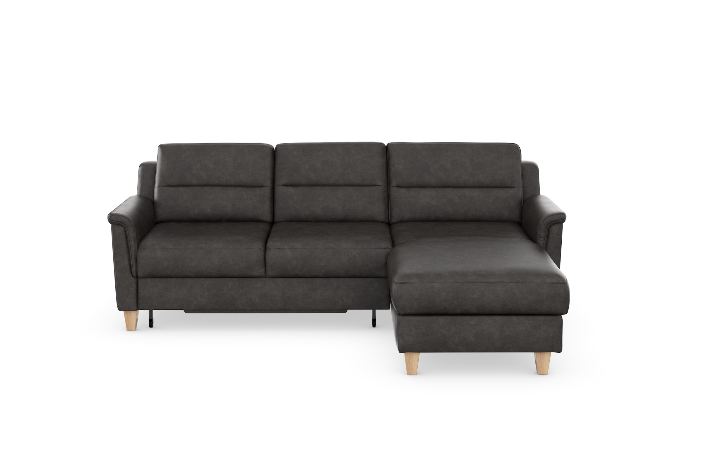 sit&more Ecksofa »Farö L-Form«, inklusive Federkern, wahlweise mit Bettfunktion und Bettkasten
